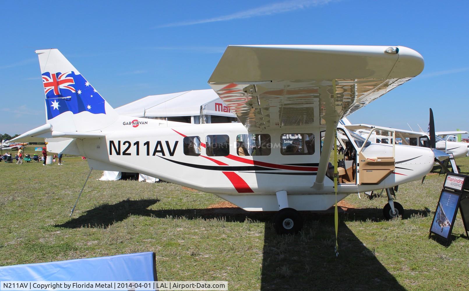 N211AV, 2012 Gippsland GA-8-TC320 Airvan C/N GA8-TC320-11-169, Gippsland GA-8