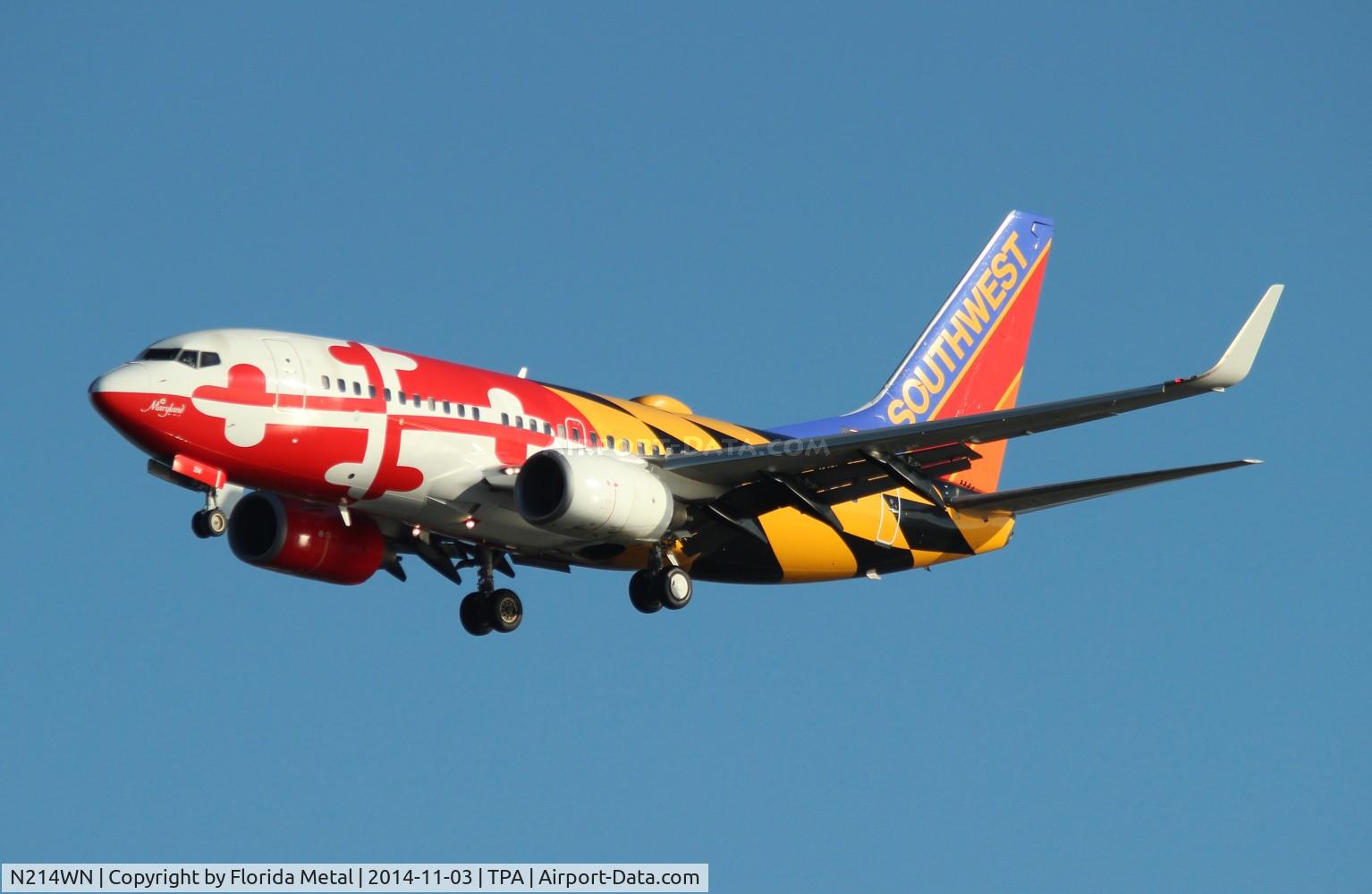 N214WN, 2005 Boeing 737-7H4 C/N 32486, Maryland One