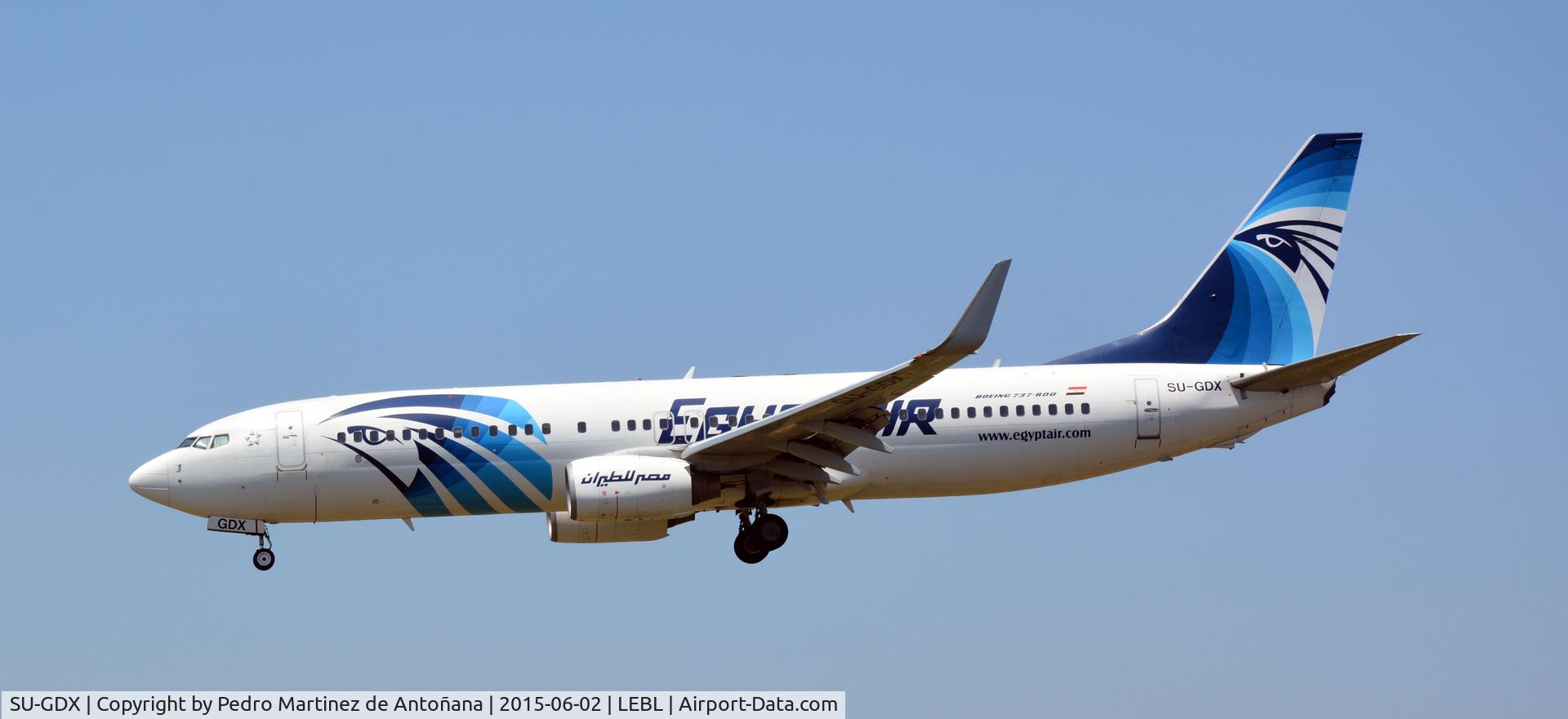 SU-GDX, 2010 Boeing 737-866 C/N 40757, El Prat Barcelona - España
