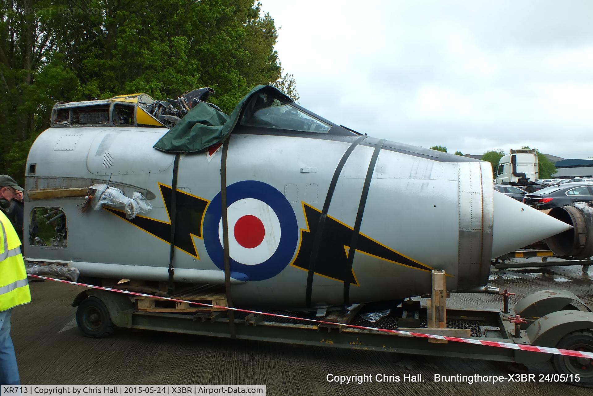 XR713, 1964 English Electric Lightning F.3 C/N 95196, at the Cold War Jets Open Day 2015