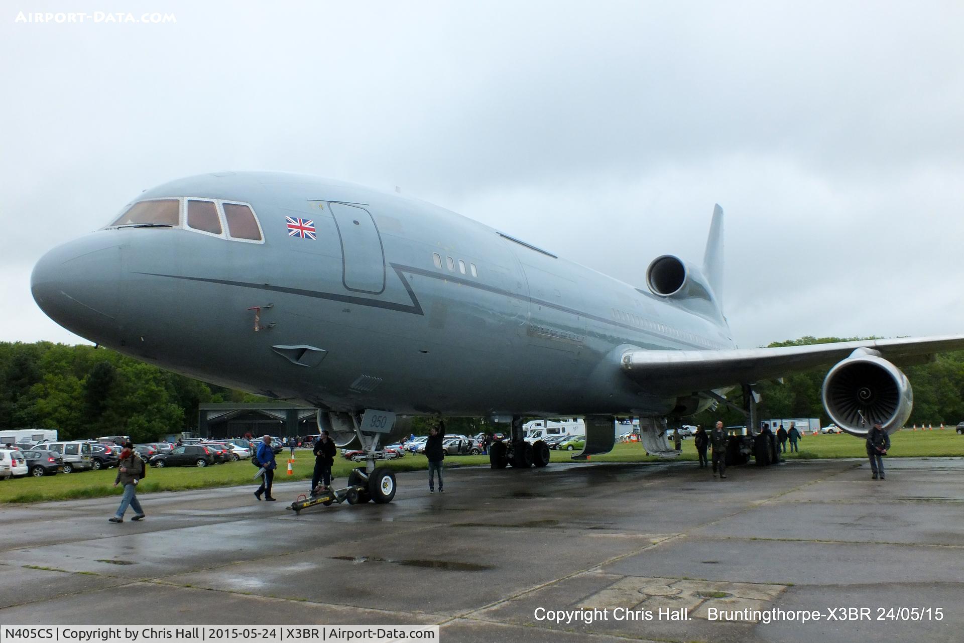 N405CS, 1979 Lockheed L-1011-385-3 TriStar K1 (500) C/N 193V-1164, at the Cold War Jets Open Day 2015