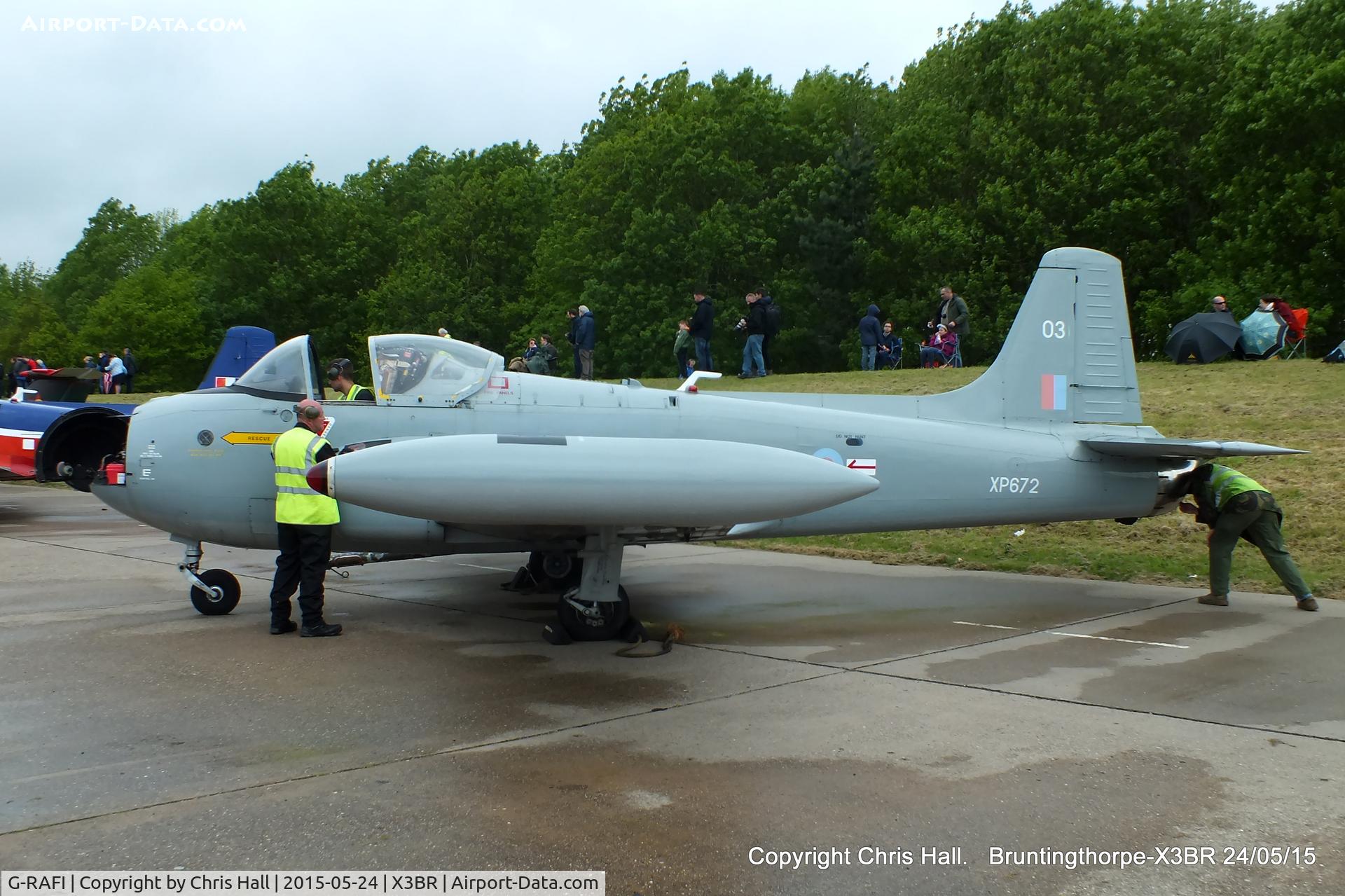 G-RAFI, 1962 BAC 84 Jet Provost T.4 C/N PAC/W/17641, at the Cold War Jets Open Day 2015