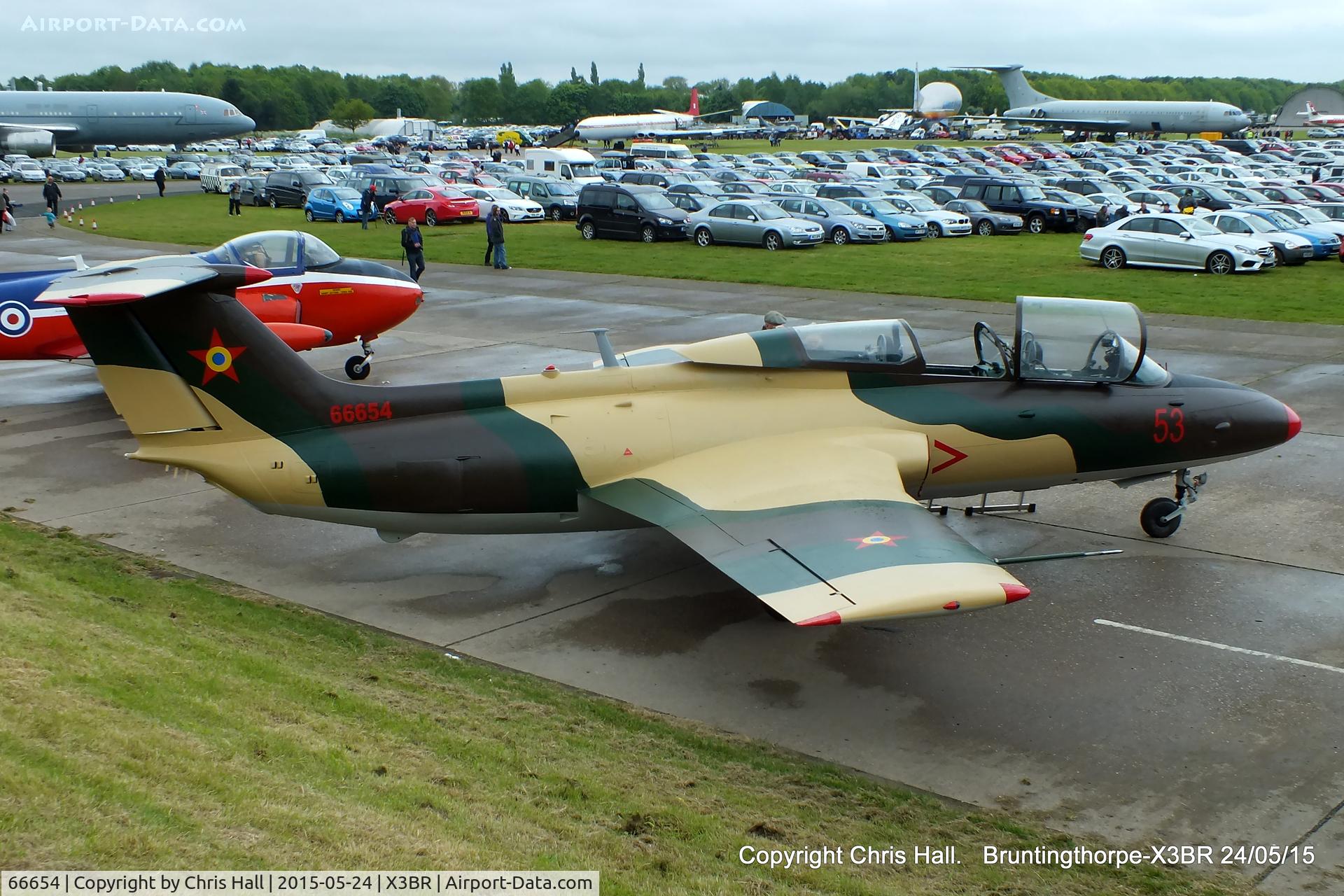 66654, Aero L-29 Delfin C/N 395189, at the Cold War Jets Open Day 2015