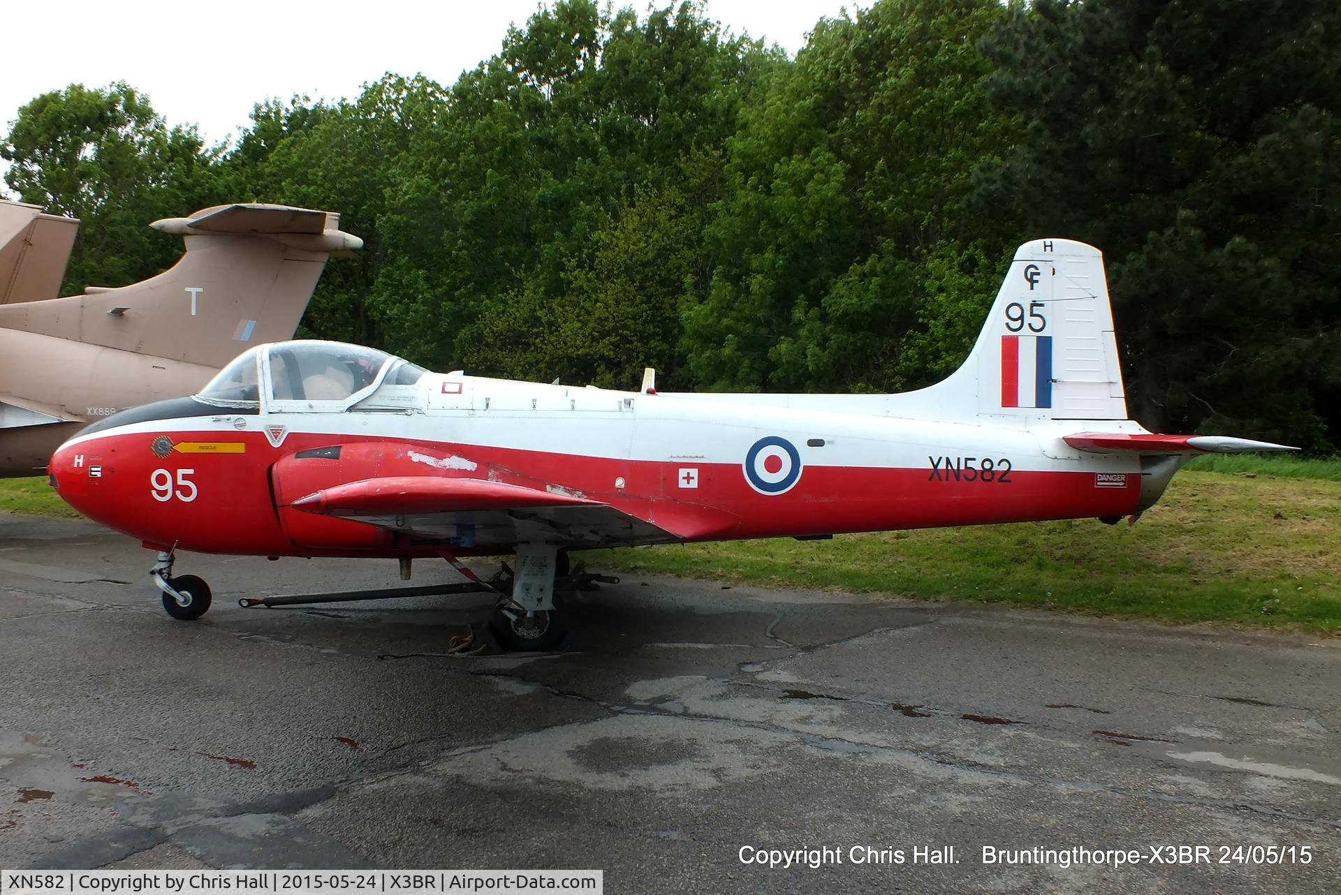 XN582, 1960 Hunting P-84 Jet Provost T.3A C/N PAC/W/11824, at the Cold War Jets Open Day 2015