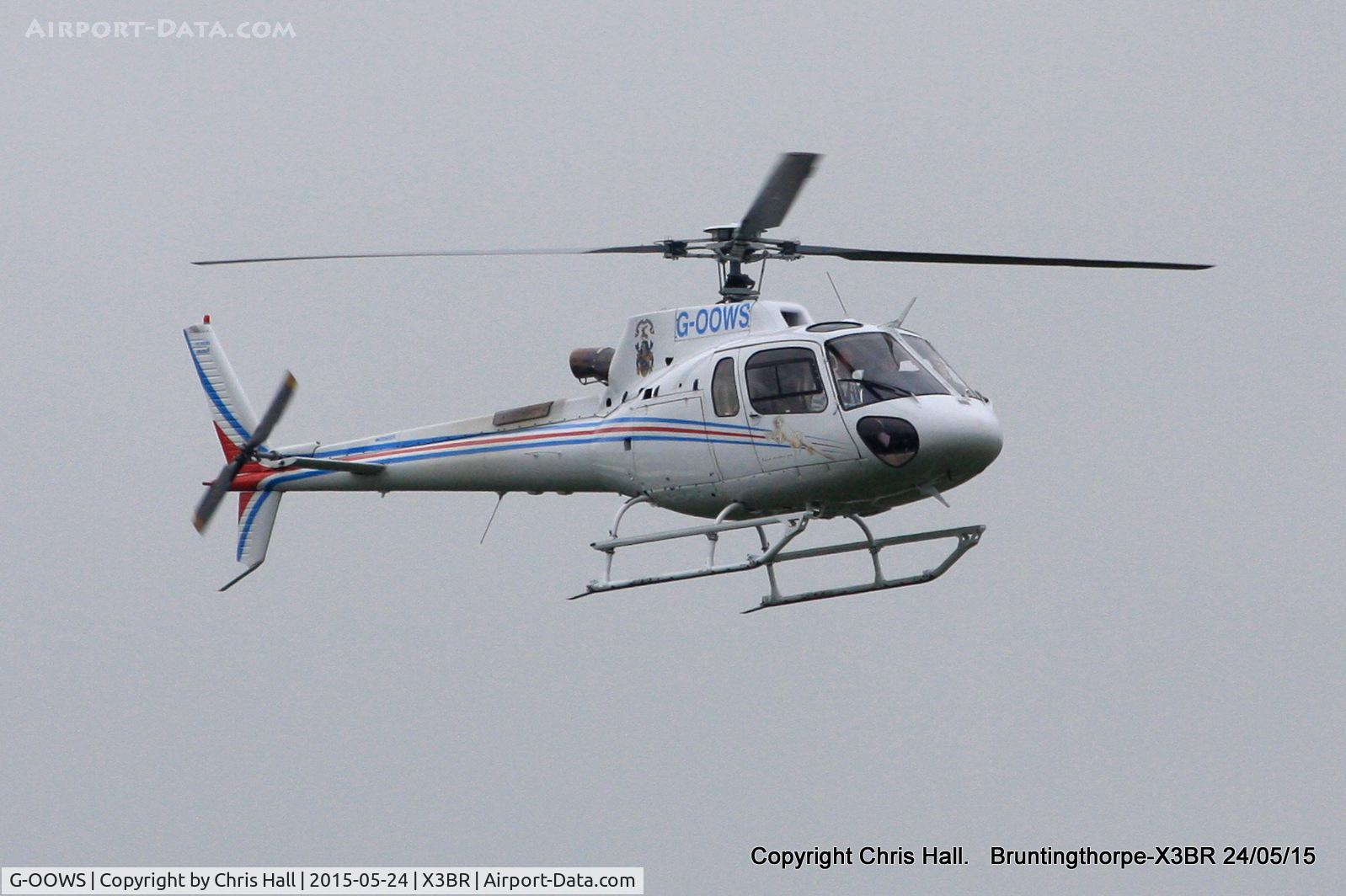G-OOWS, 2008 Eurocopter AS-350B-3 Ecureuil Ecureuil C/N 4386, at the Cold War Jets Open Day 2015