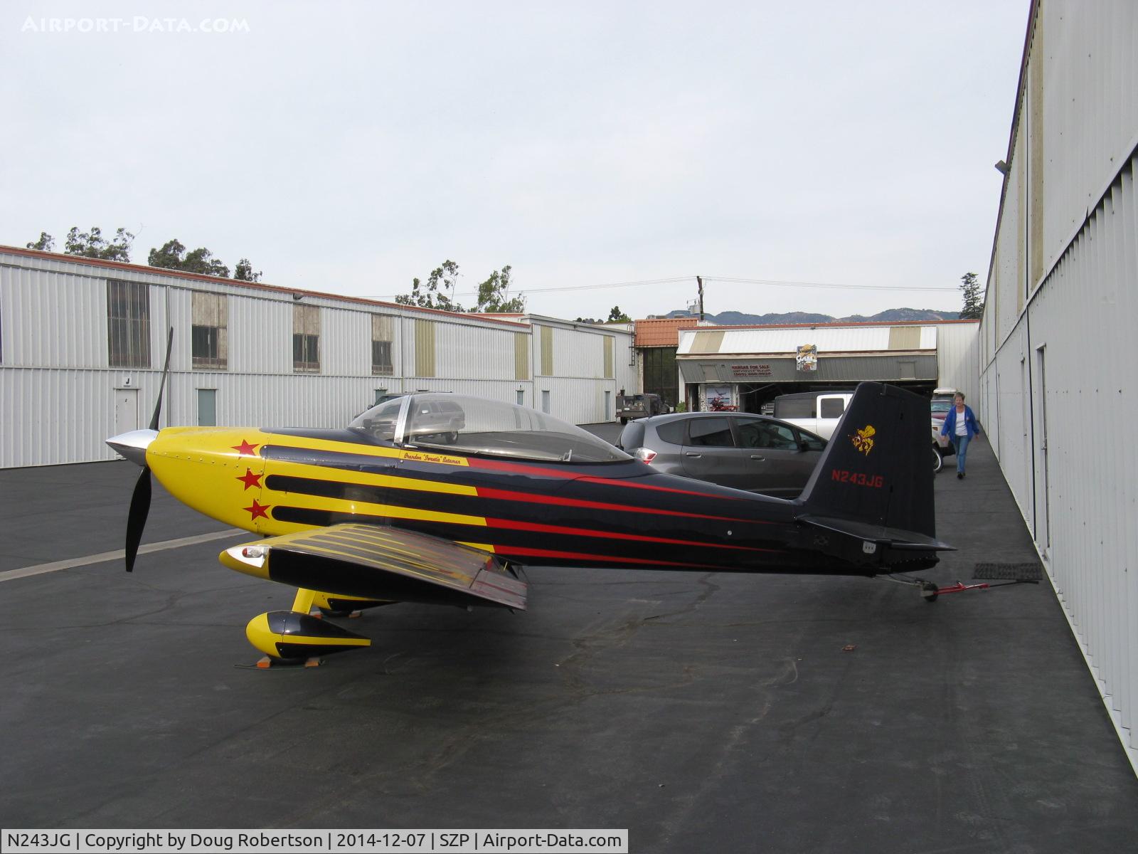 N243JG, 2001 Vans RV-8 C/N 80669, 2001 Grubbs VAN's RV-8, Lycoming IO-360