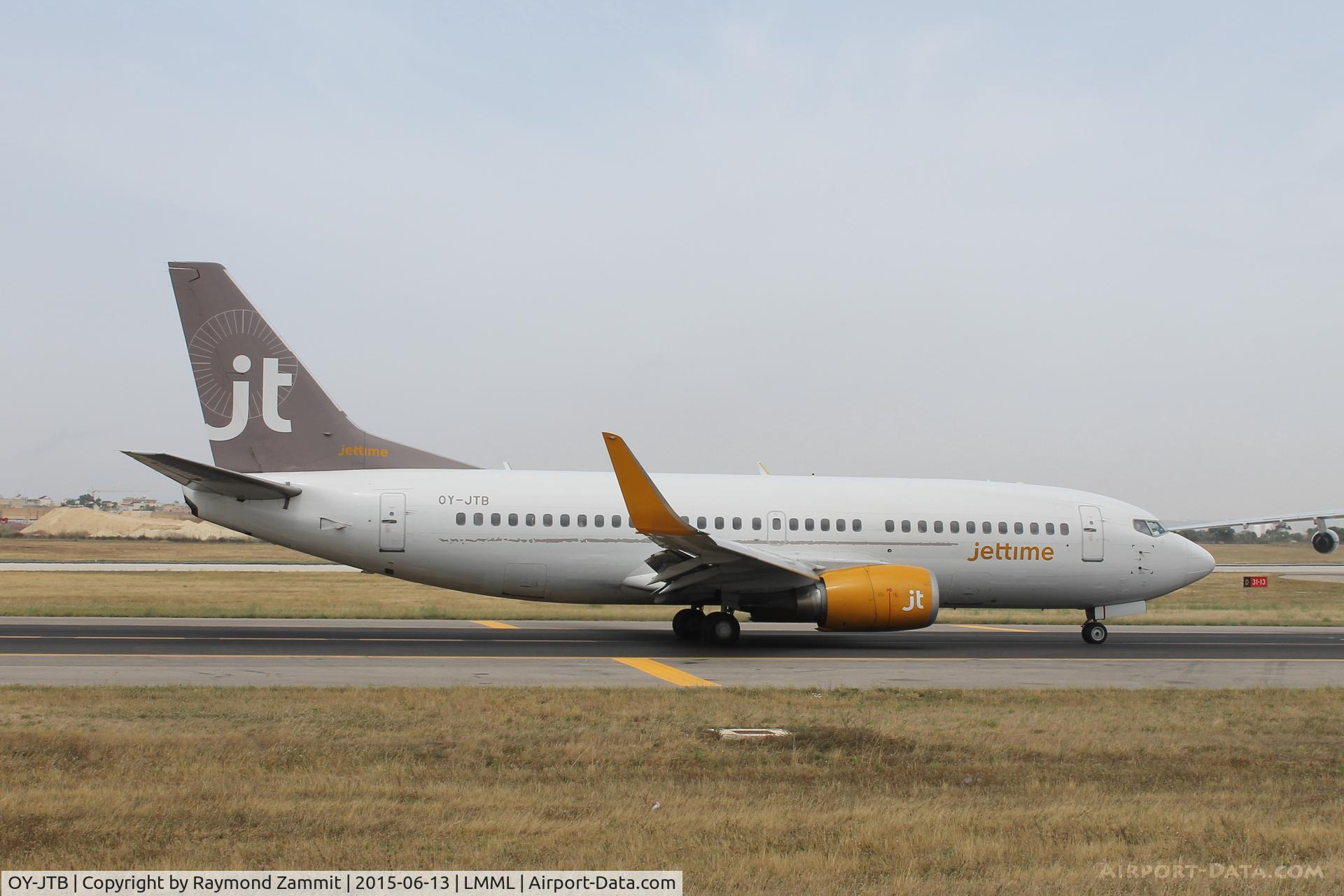 OY-JTB, 1989 Boeing 737-3Y0 C/N 24464, B737-300 OY-JTB Jettime