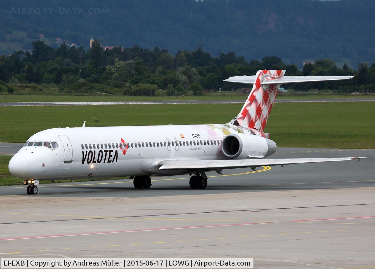 EI-EXB, 2003 Boeing 717-2BL C/N 55173, Charter flight from London.