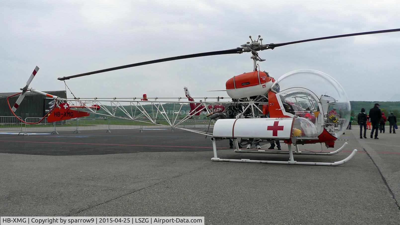 HB-XMG, 1967 Westland AB-47G-3B-1 C/N WA-586, that is how Swiss Helicopter Rescue began in the 50ies