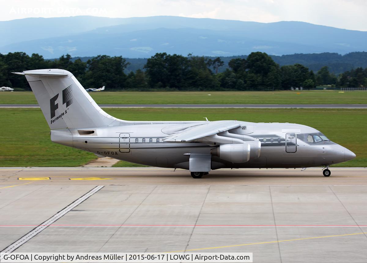 G-OFOA, 1983 British Aerospace BAe.146-100 C/N E1006, Charter flight from London.