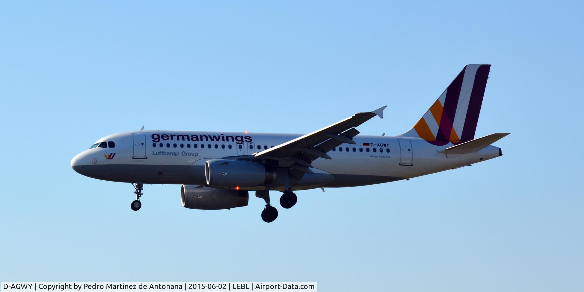 D-AGWY, 2013 Airbus A319-132 C/N 5941, El Prat Barceloan - España