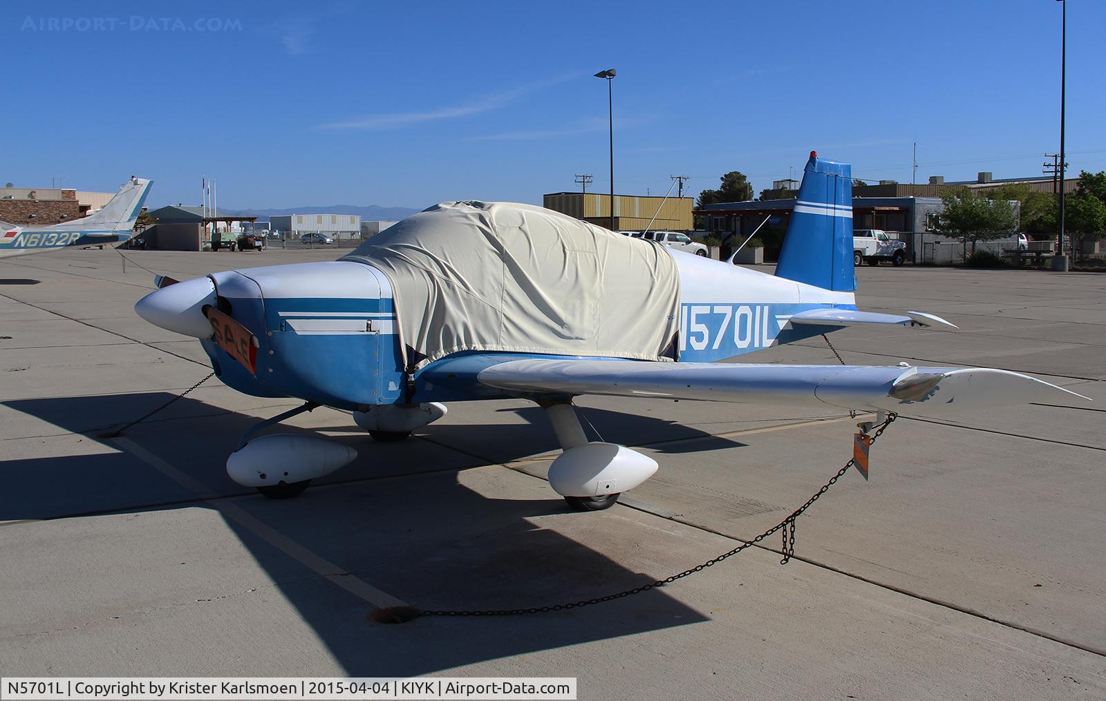N5701L, 1969 American AA-1 Yankee C/N AA1-0101, For Sale