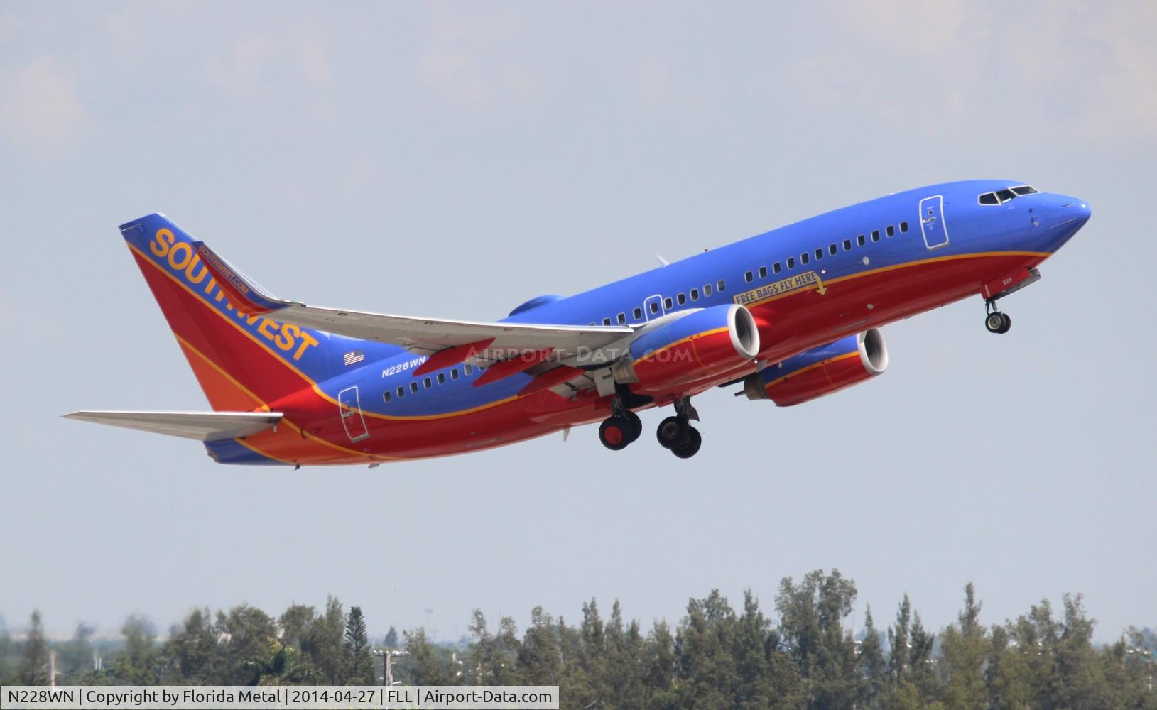 N228WN, 2005 Boeing 737-7H4 C/N 32496, Southwest