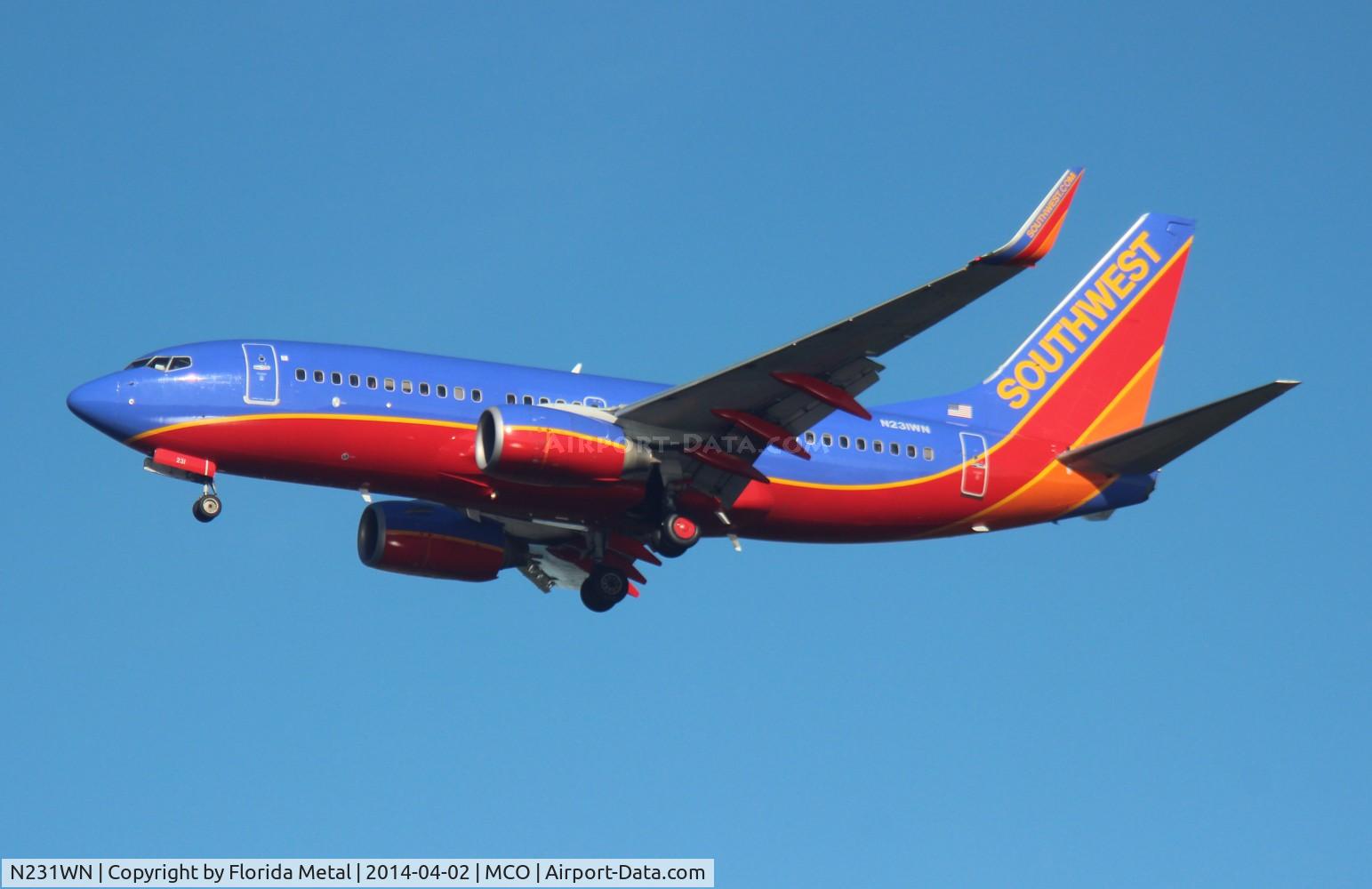 N231WN, 2006 Boeing 737-7H4 C/N 32499, Southwest 737-700