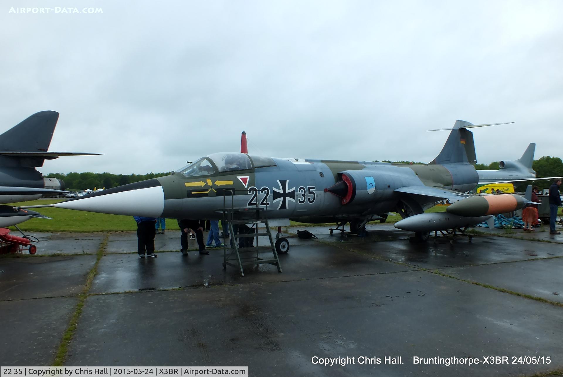 22 35, Lockheed F-104G Starfighter C/N 683-7113, at the Cold War Jets Open Day 2015