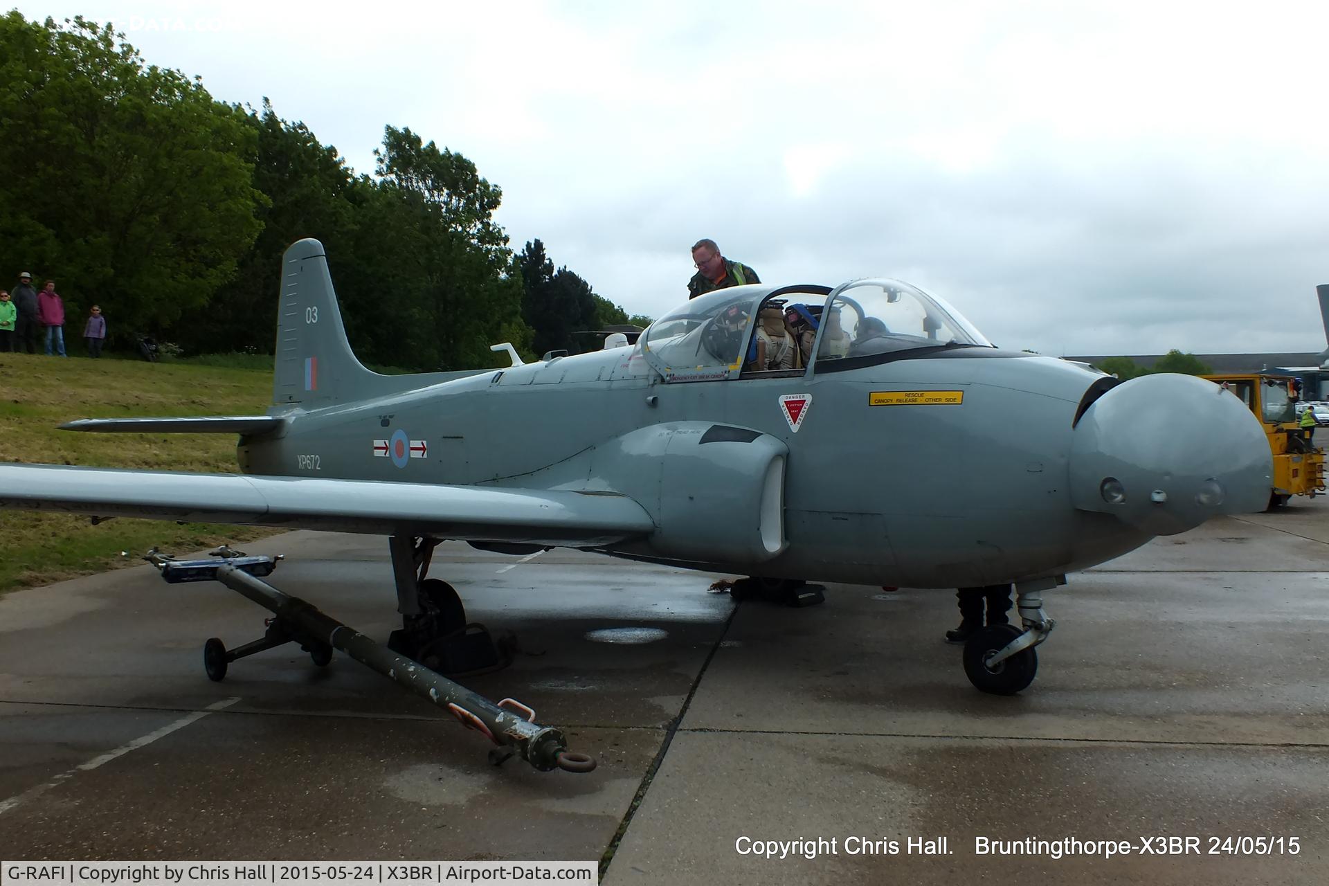 G-RAFI, 1962 BAC 84 Jet Provost T.4 C/N PAC/W/17641, at the Cold War Jets Open Day 2015