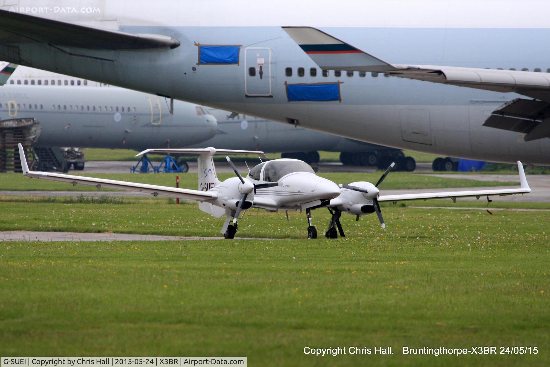 G-SUEI, 2009 Diamond DA-42 Twin Star C/N 42.415, at the Cold War Jets Open Day 2015