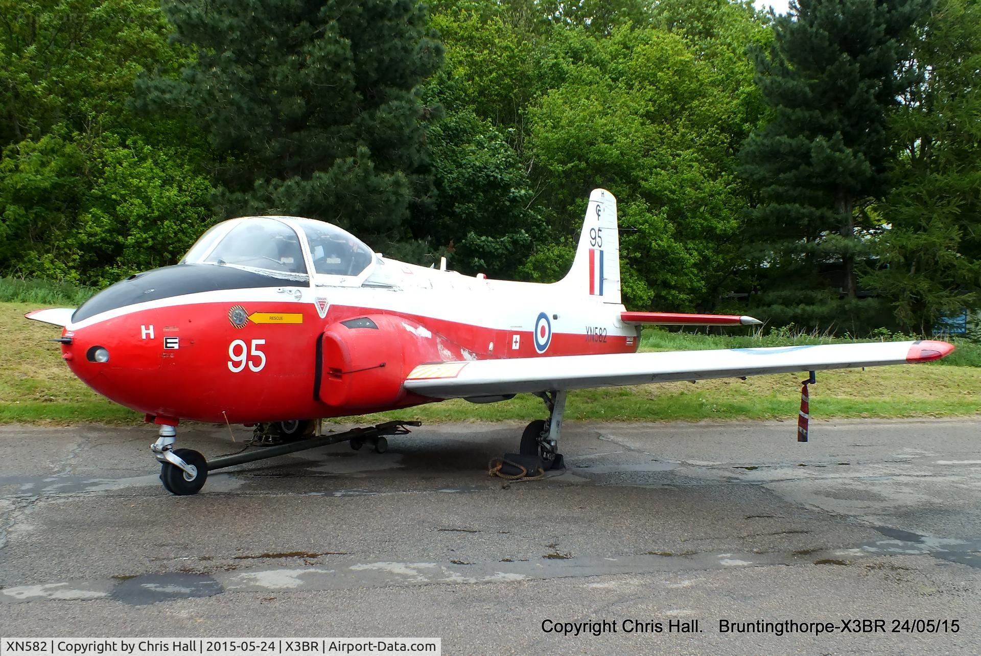 XN582, 1960 Hunting P-84 Jet Provost T.3A C/N PAC/W/11824, at the Cold War Jets Open Day 2015