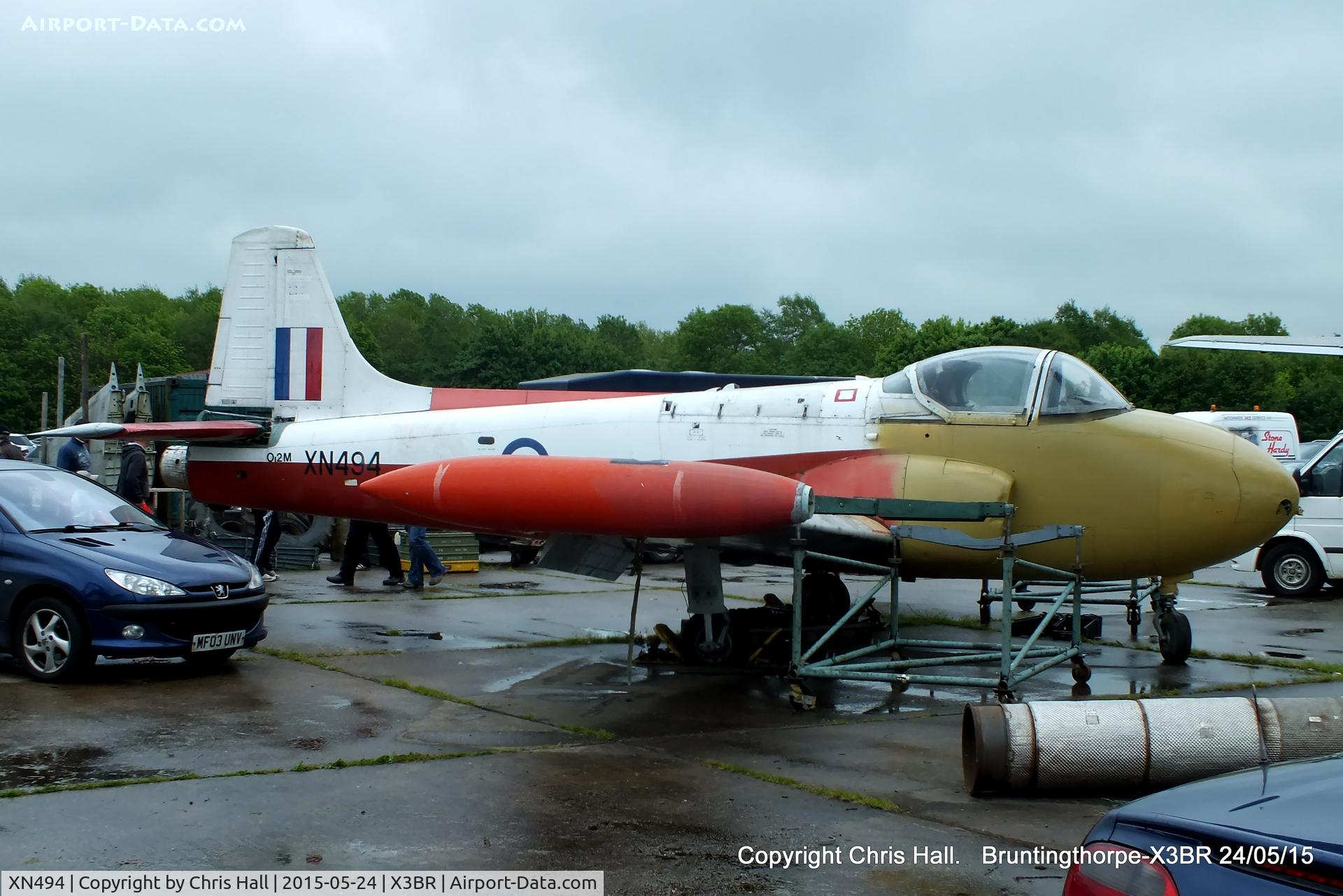 XN494, 1960 Hunting P-84 Jet Provost T.3A C/N PAC/W/10155, at the Cold War Jets Open Day 2015