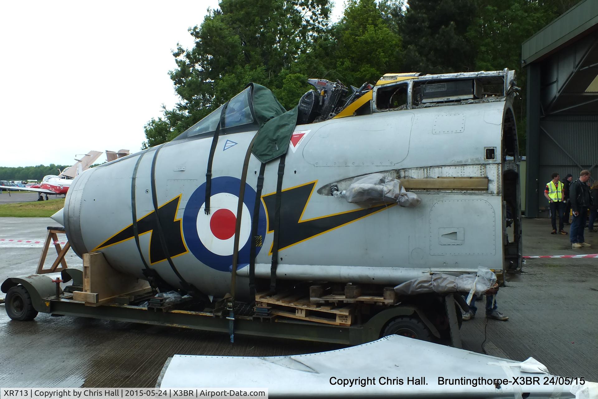XR713, 1964 English Electric Lightning F.3 C/N 95196, at the Cold War Jets Open Day 2015