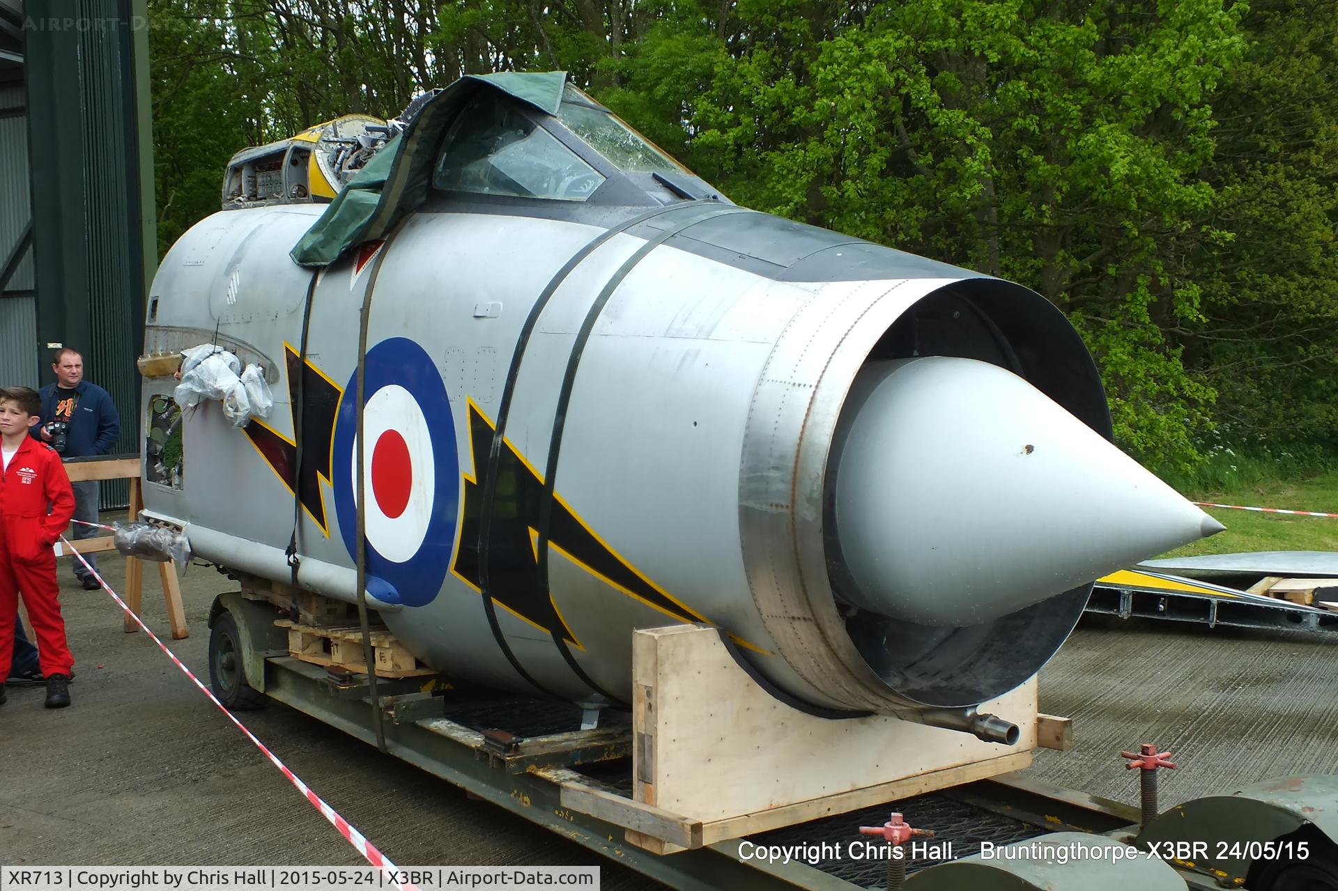 XR713, 1964 English Electric Lightning F.3 C/N 95196, at the Cold War Jets Open Day 2015
