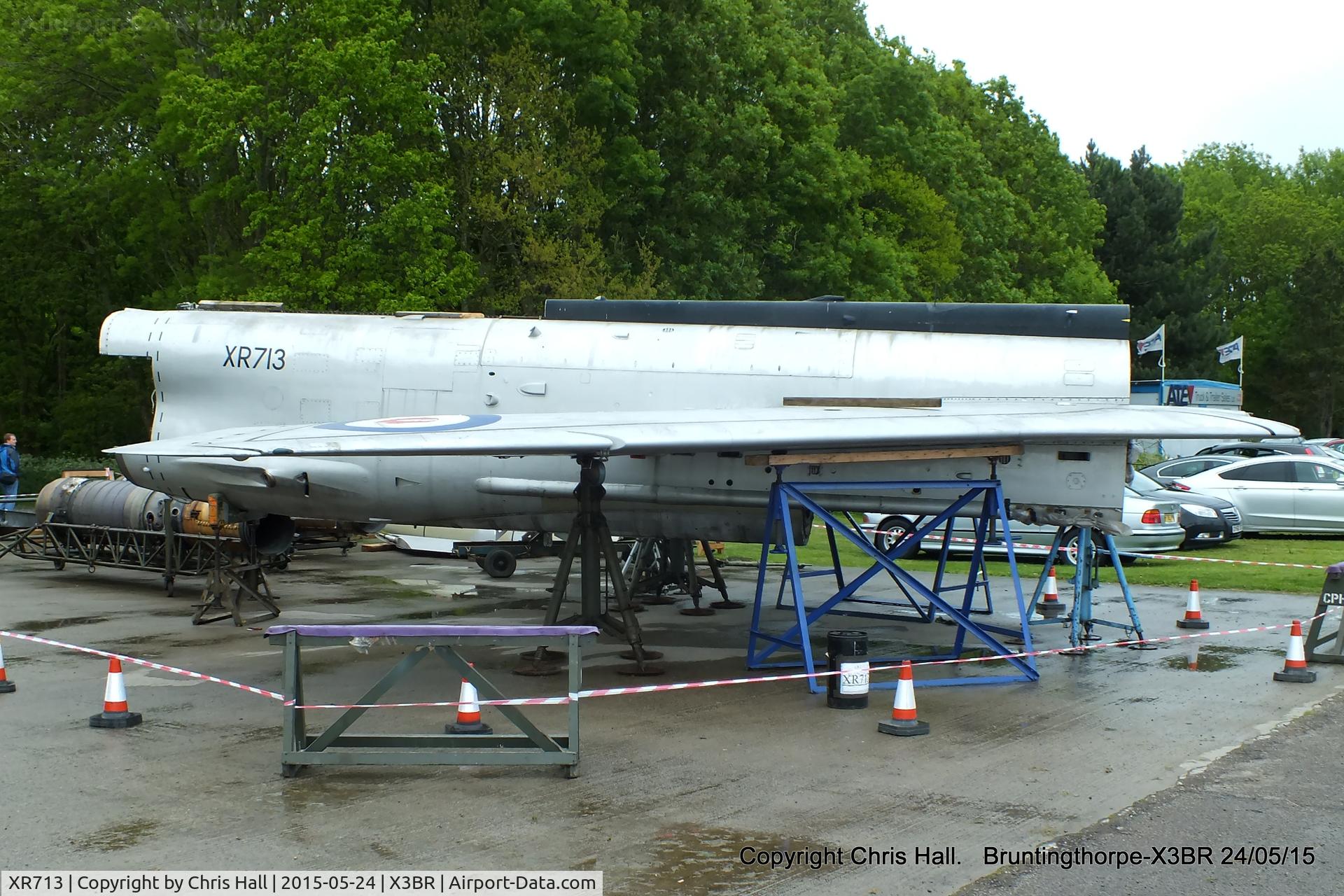 XR713, 1964 English Electric Lightning F.3 C/N 95196, at the Cold War Jets Open Day 2015