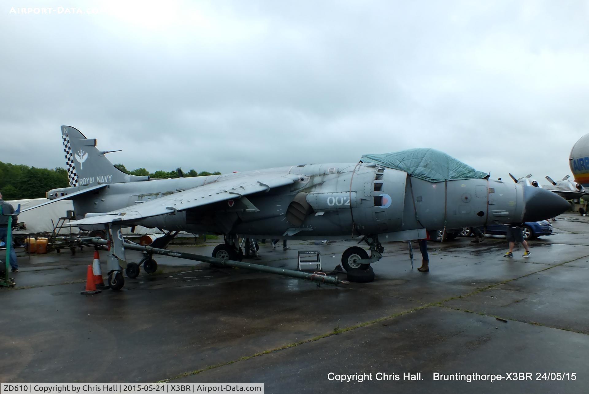 ZD610, 1985 British Aerospace Sea Harrier F/A.2 C/N 1H-912049/B43/P27, at the Cold War Jets Open Day 2015