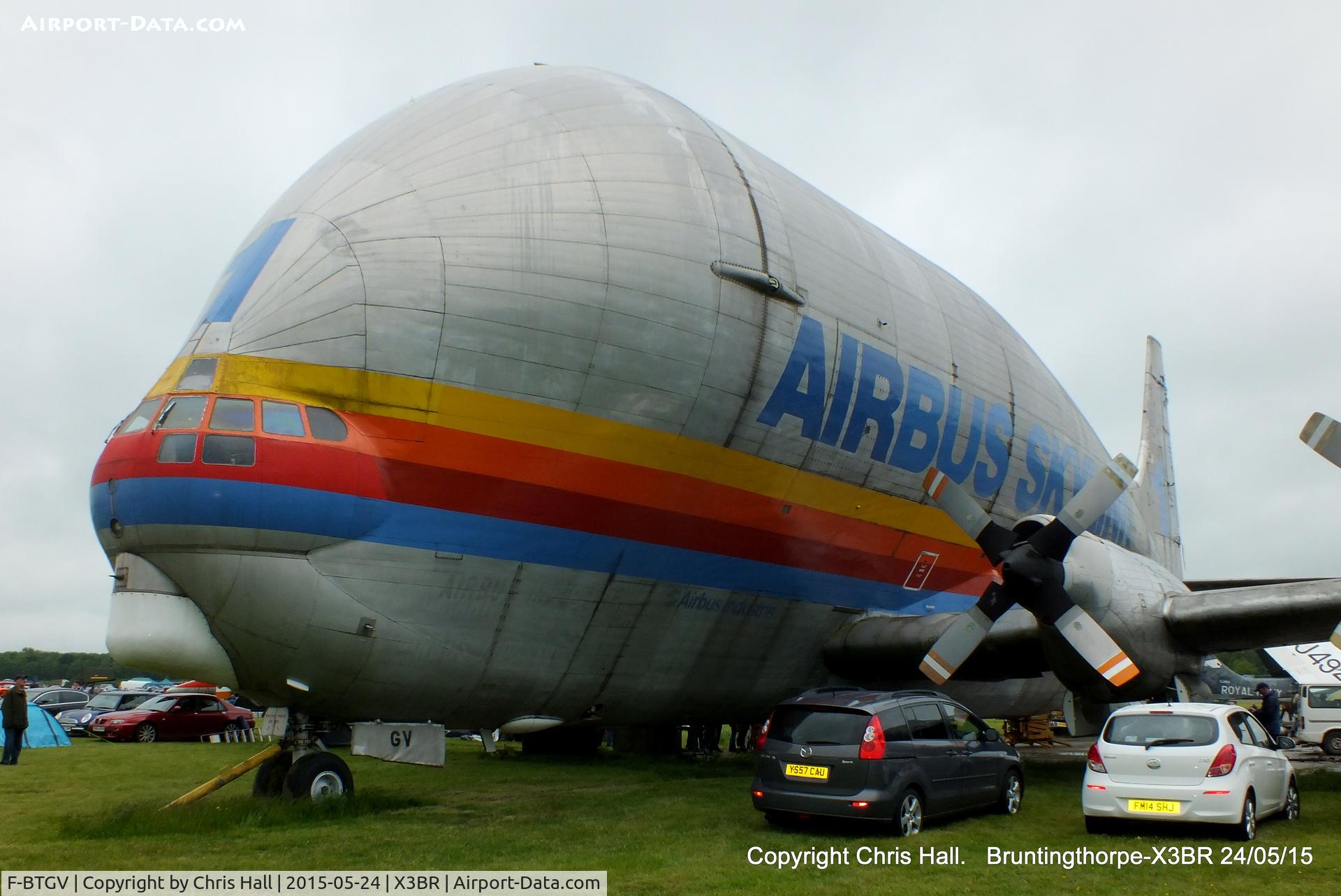 F-BTGV, Aero Spacelines 377SGT Super Guppy Turbine C/N 0001, at the Cold War Jets Open Day 2015