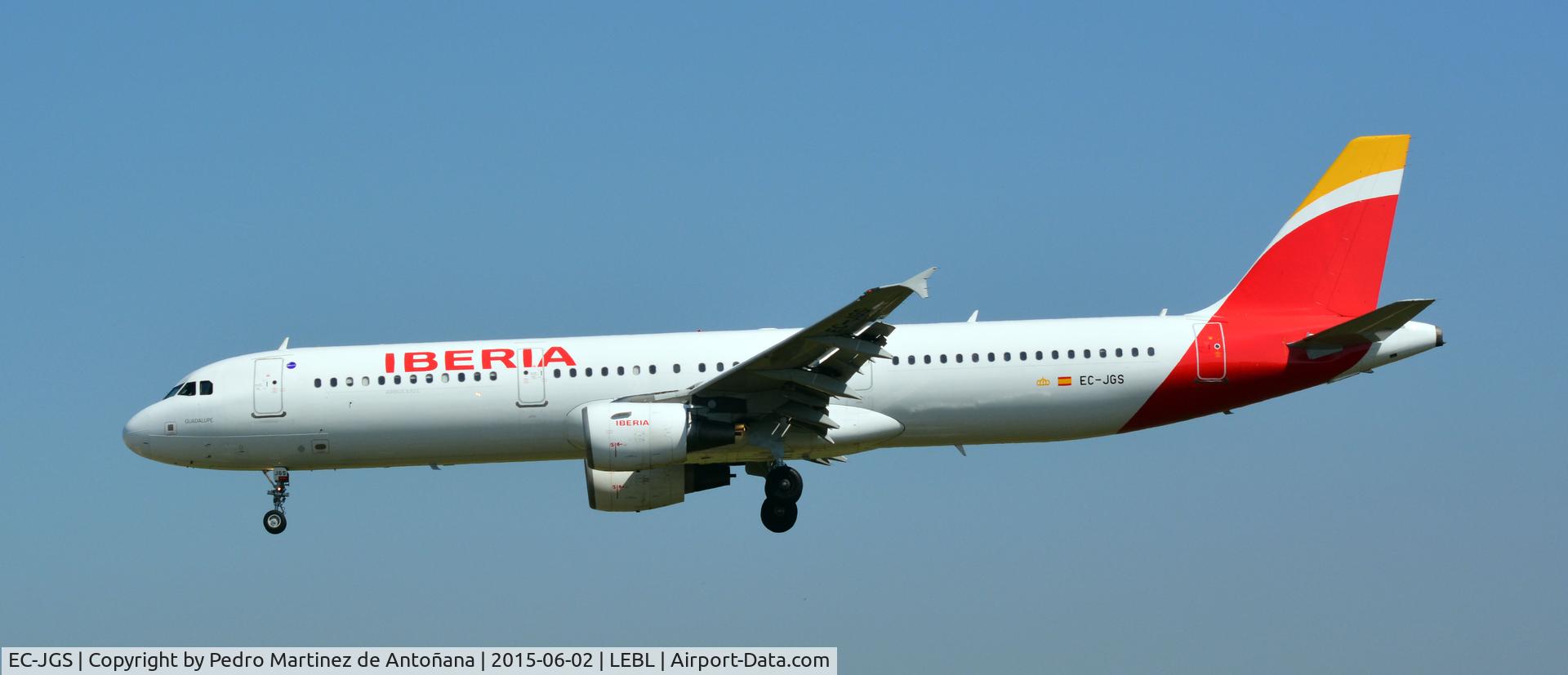 EC-JGS, 2005 Airbus A321-211 C/N 2472, El Prat Barcelona - España