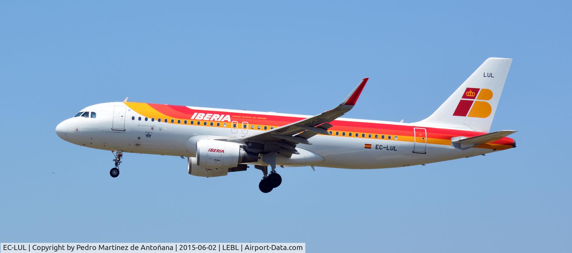 EC-LUL, 2013 Airbus A320-216 C/N 5486, El Prat Barcelona - España