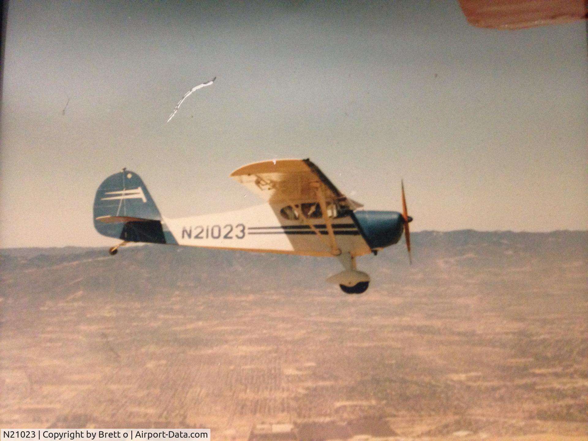 N21023, Aeronca KCA C/N KCA8, Watsonville ca gene