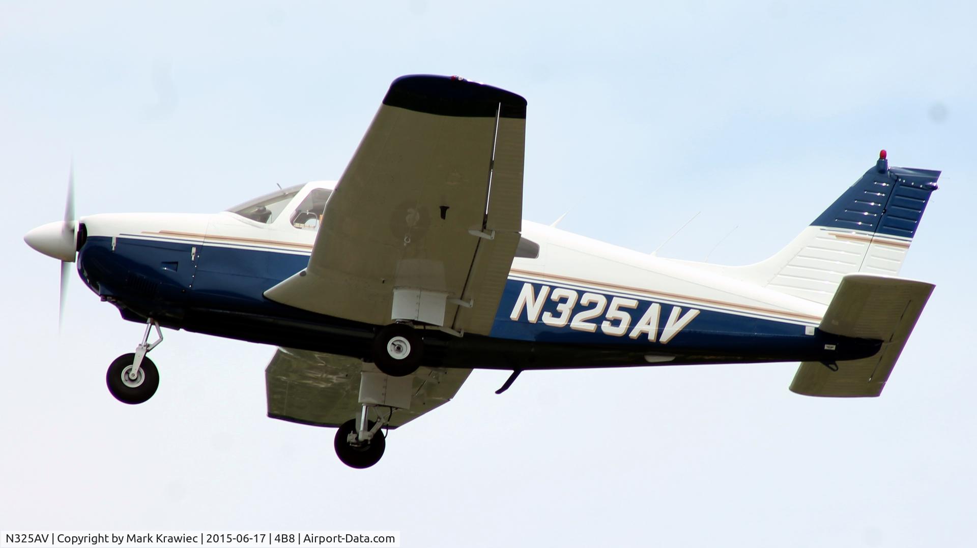 N325AV, 1979 Piper PA-28-181 C/N 28-7990346, Piper N325AV climbing out after departing runway 2.