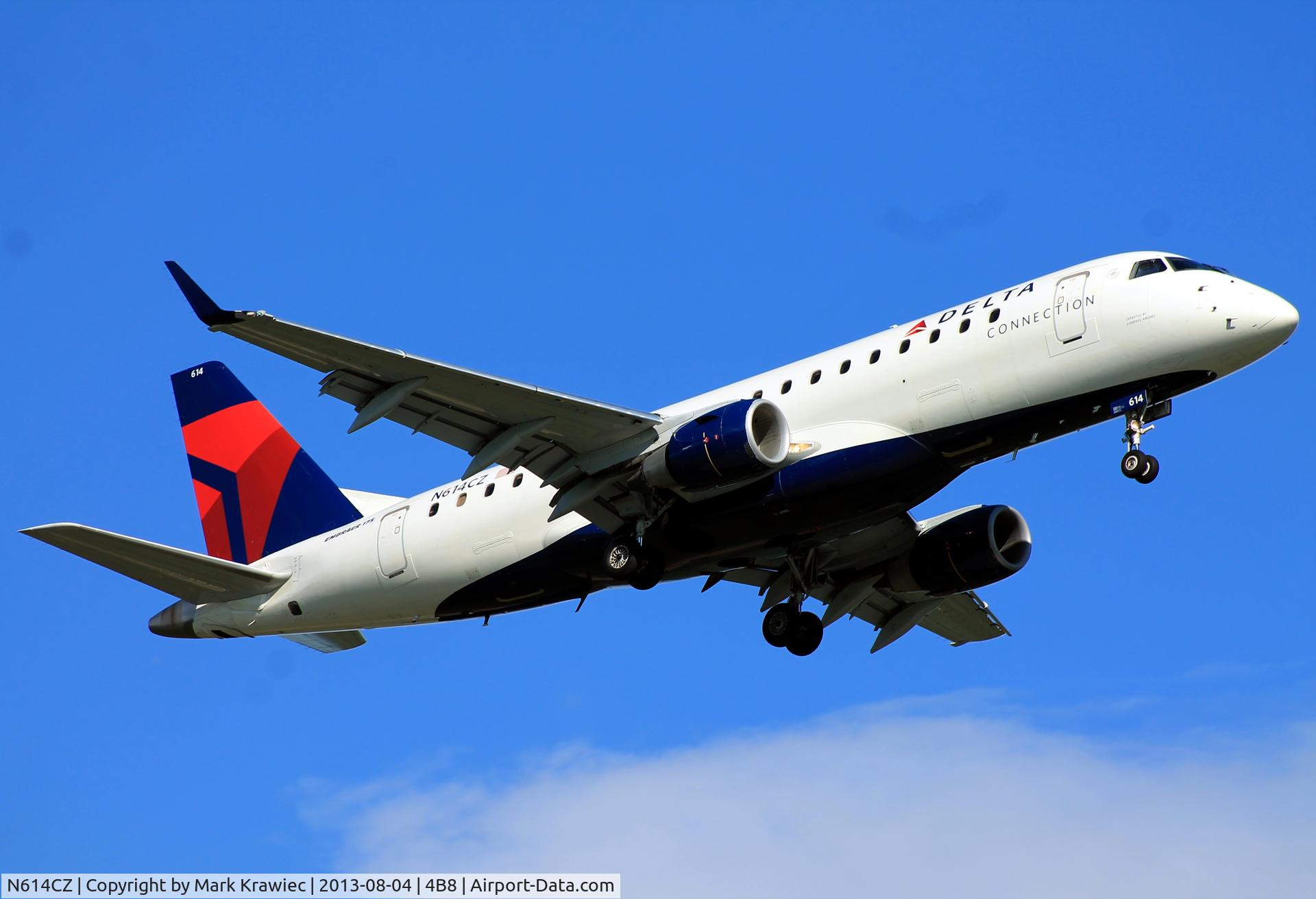 N614CZ, 2008 Embraer 175LR (ERJ-170-200LR) C/N 17000205, 