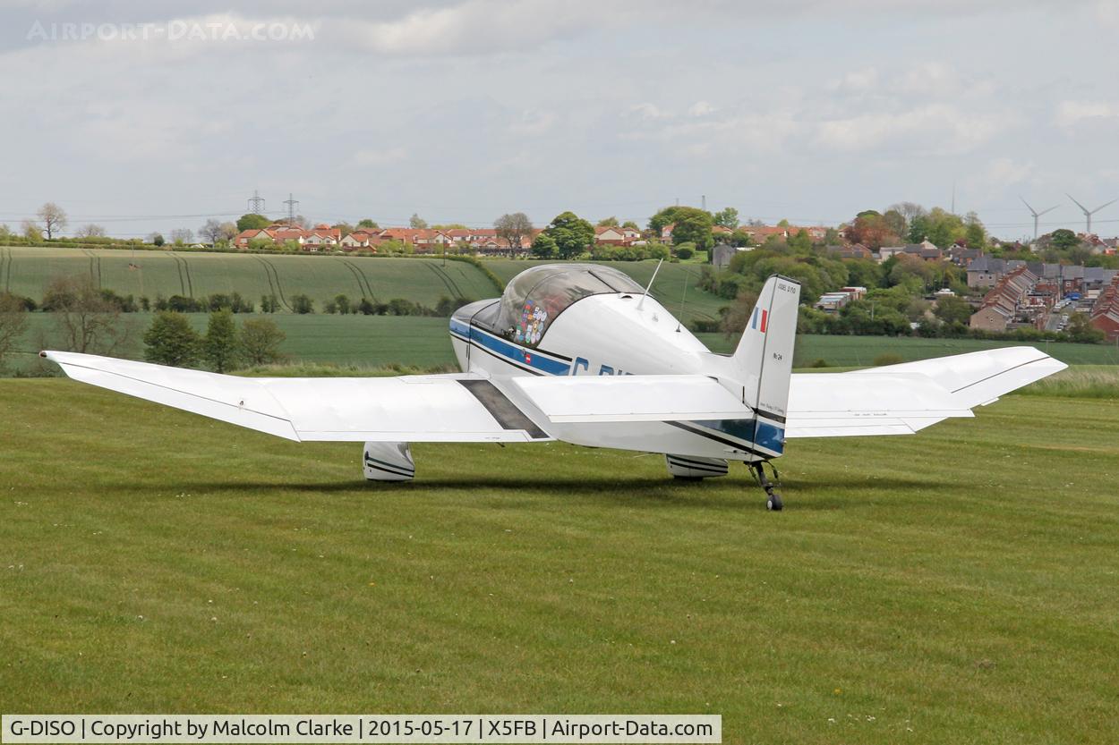 G-DISO, 1963 SAN Jodel D-150 Mascaret C/N 24, SAN Jodel D-150 Mascaret at the opening of Fishburn Airfield's new clubhouse, May 16th 2015.