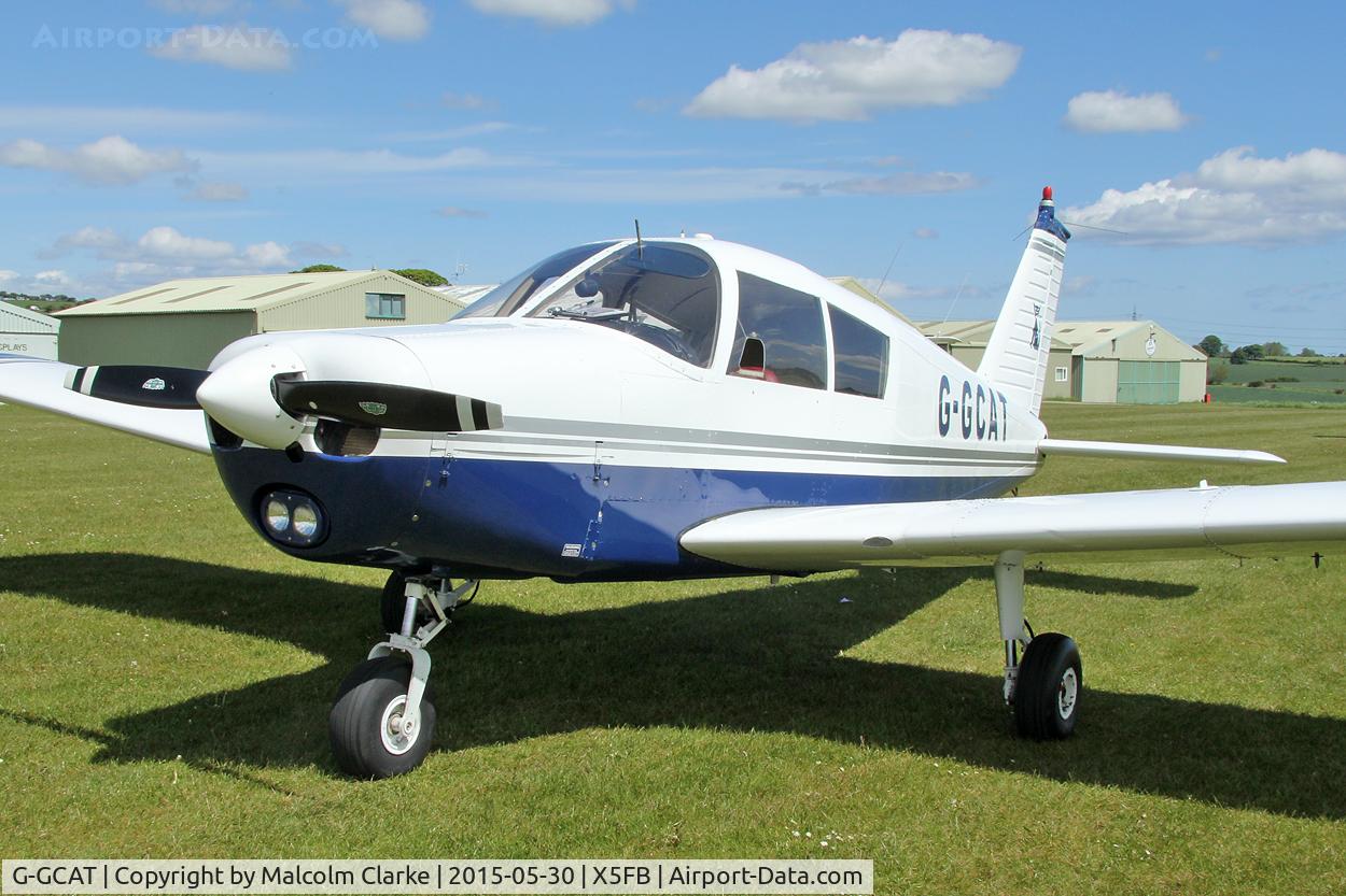 G-GCAT, 1969 Piper PA-28-140 Cherokee C/N 28-26032, Piper PA-28-140 Cherokee at Fishburn Airfield, May 30th 2015.