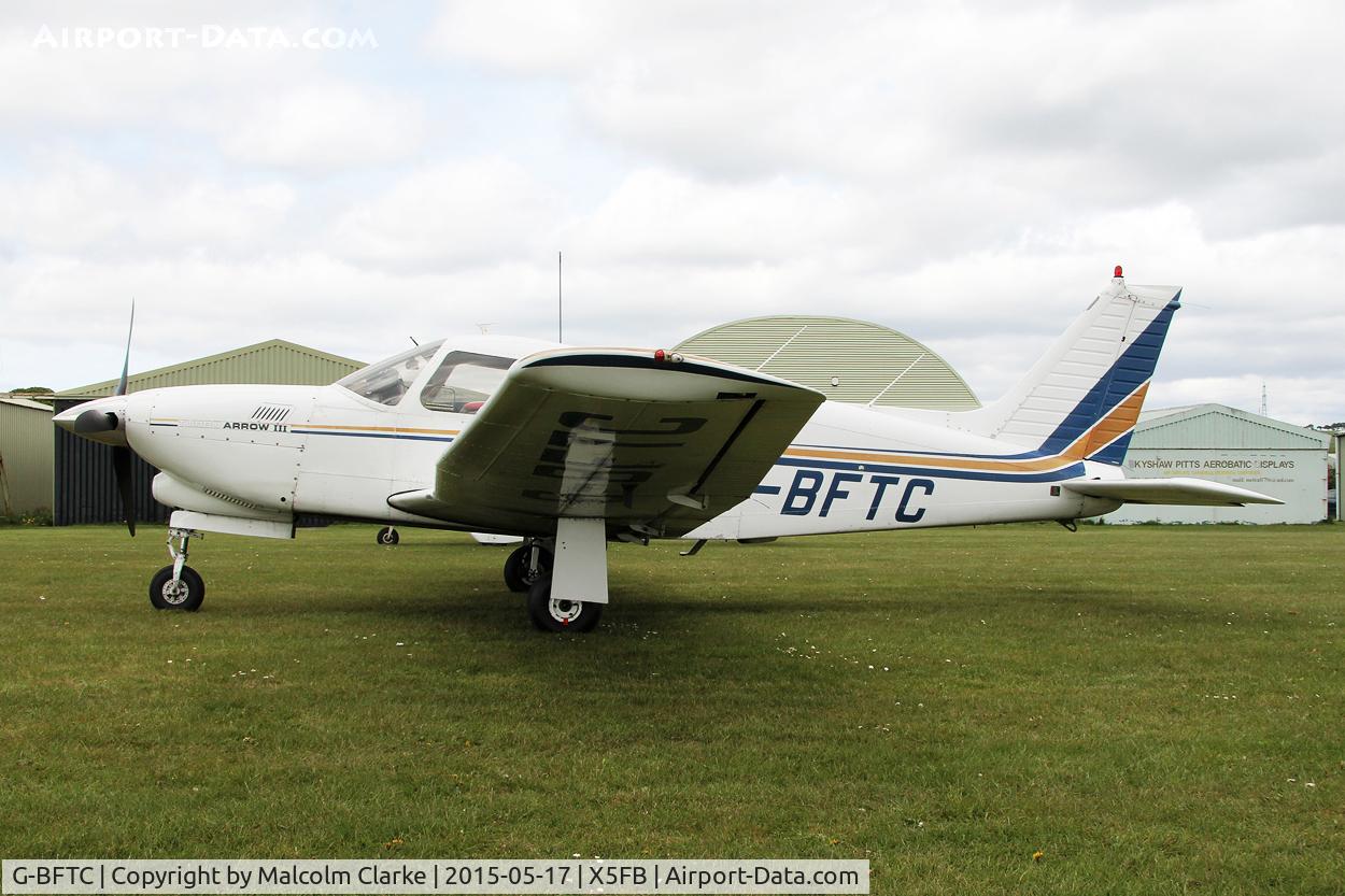 G-BFTC, 1978 Piper PA-28R-201T Cherokee Arrow III C/N 28R-7803197, Piper PA-28R-201T Turbo Arrow III at the opening of Fishburn Airfield's new clubhouse, May 16th 2015.