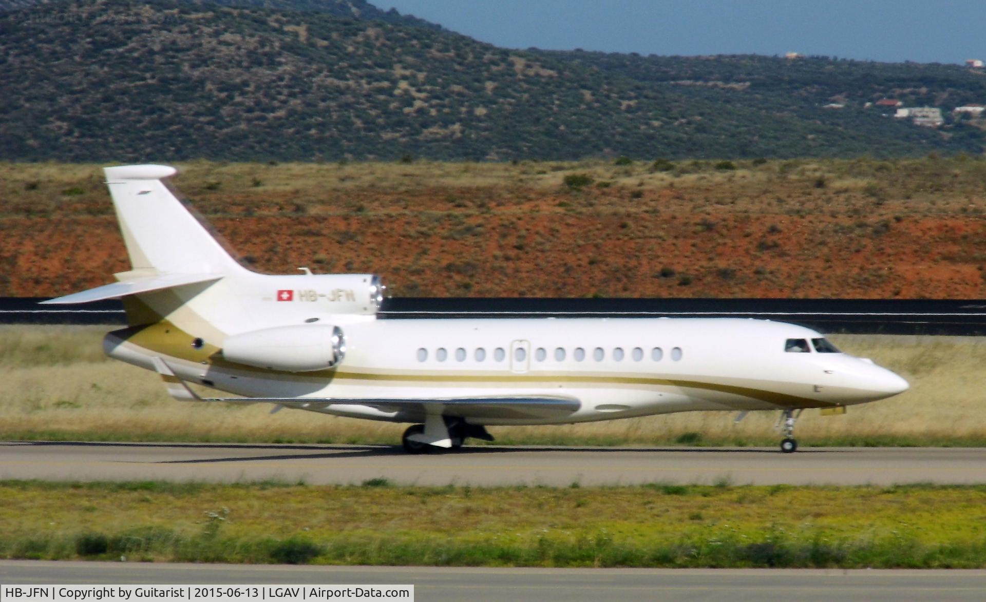HB-JFN, 2011 Dassault Falcon 7X C/N 116, At Athens