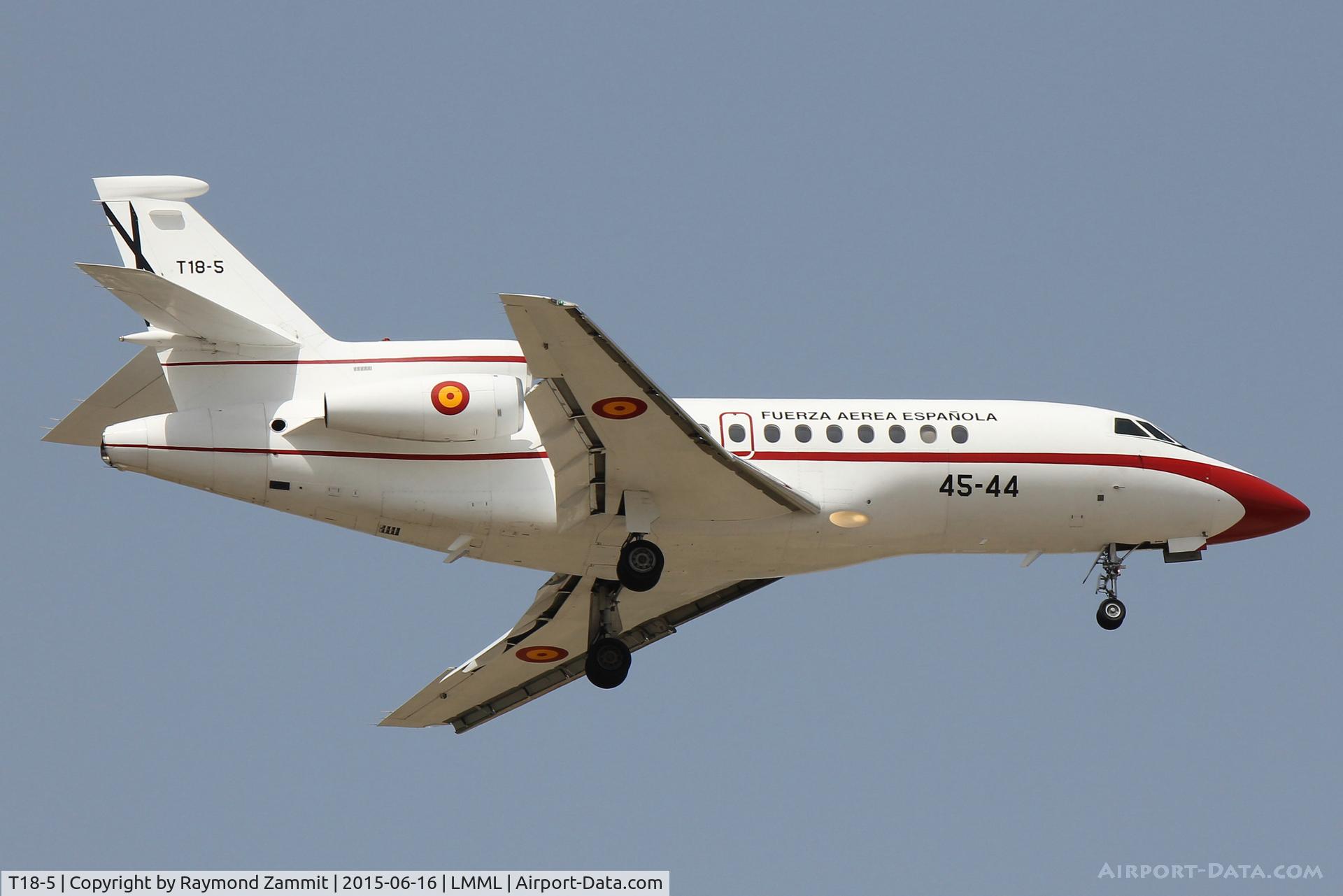 T18-5, 1989 Dassault Falcon 900 C/N 73, Dassault Falcon 900 T18-5/45-44 Spanish Air Force