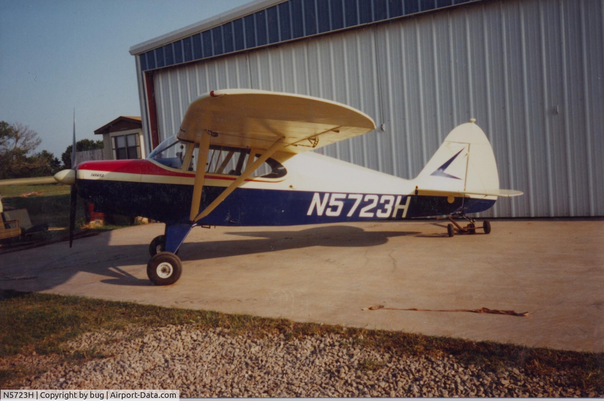 N5723H, 1949 Piper PA-16 Clipper C/N 16-334, Oklahoma 1997