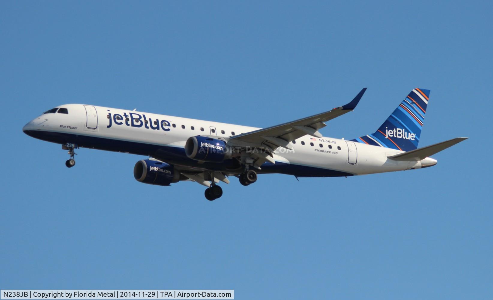 N238JB, 2006 Embraer 190AR (ERJ-190-100IGW) C/N 19000039, Jet Blue