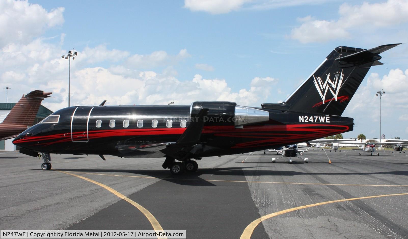 N247WE, 1998 Canadair Challenger 604 (CL-600-2B16) C/N 5369, WWE Challenger 604 since sold after WWE Wrestling acquired the Global 5000