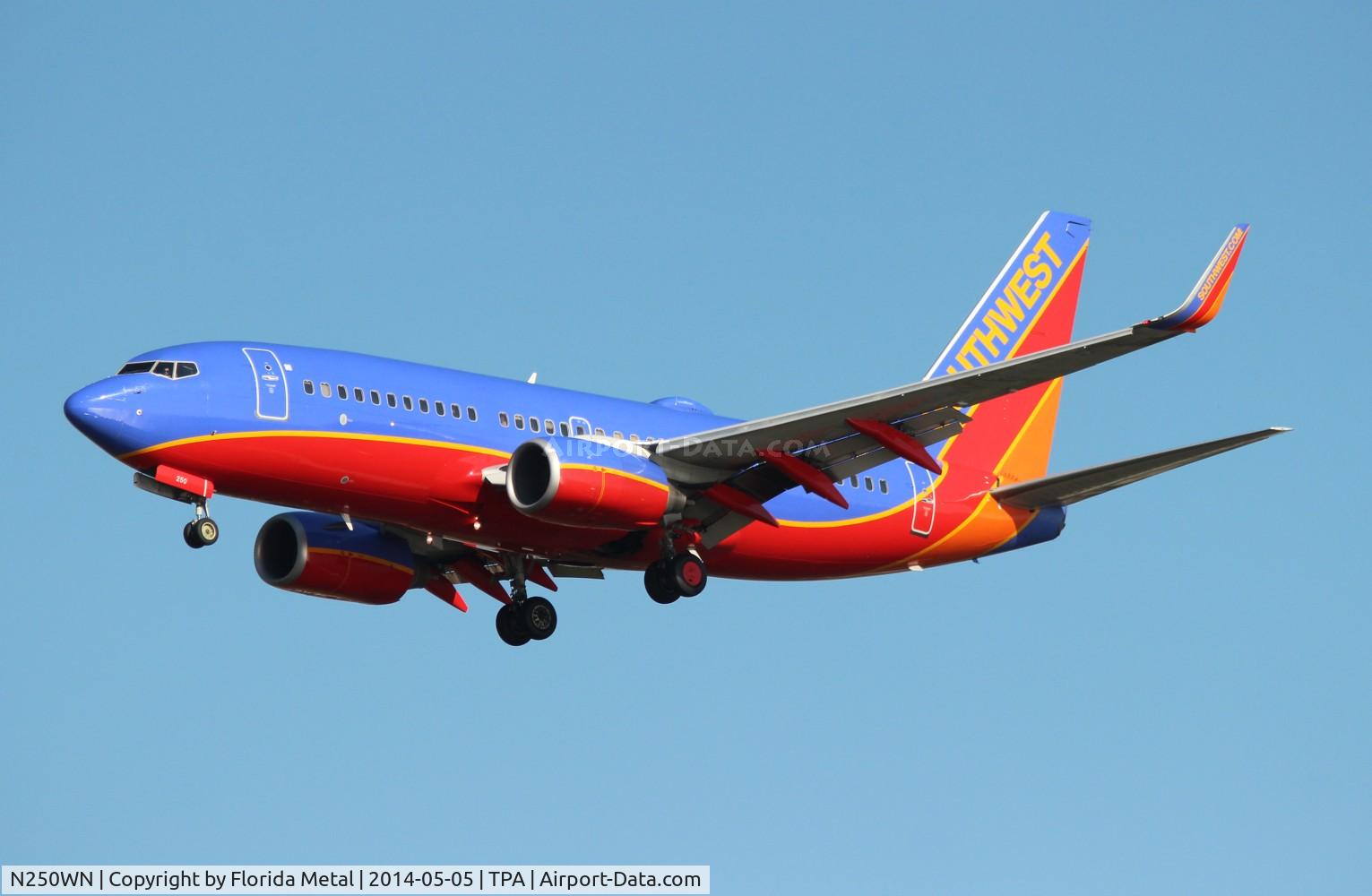 N250WN, 2006 Boeing 737-7H4 C/N 34972, Southwest