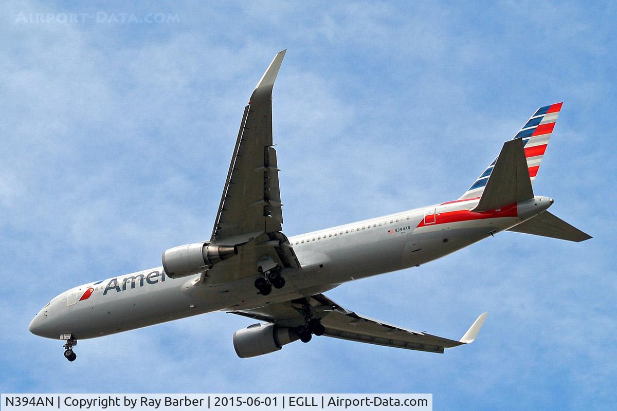 N394AN, 1998 Boeing 767-323/ER C/N 29431, Boeing 767-323ER [29431] (American Airlines) Home~G 01/06/2015. On approach 27R.