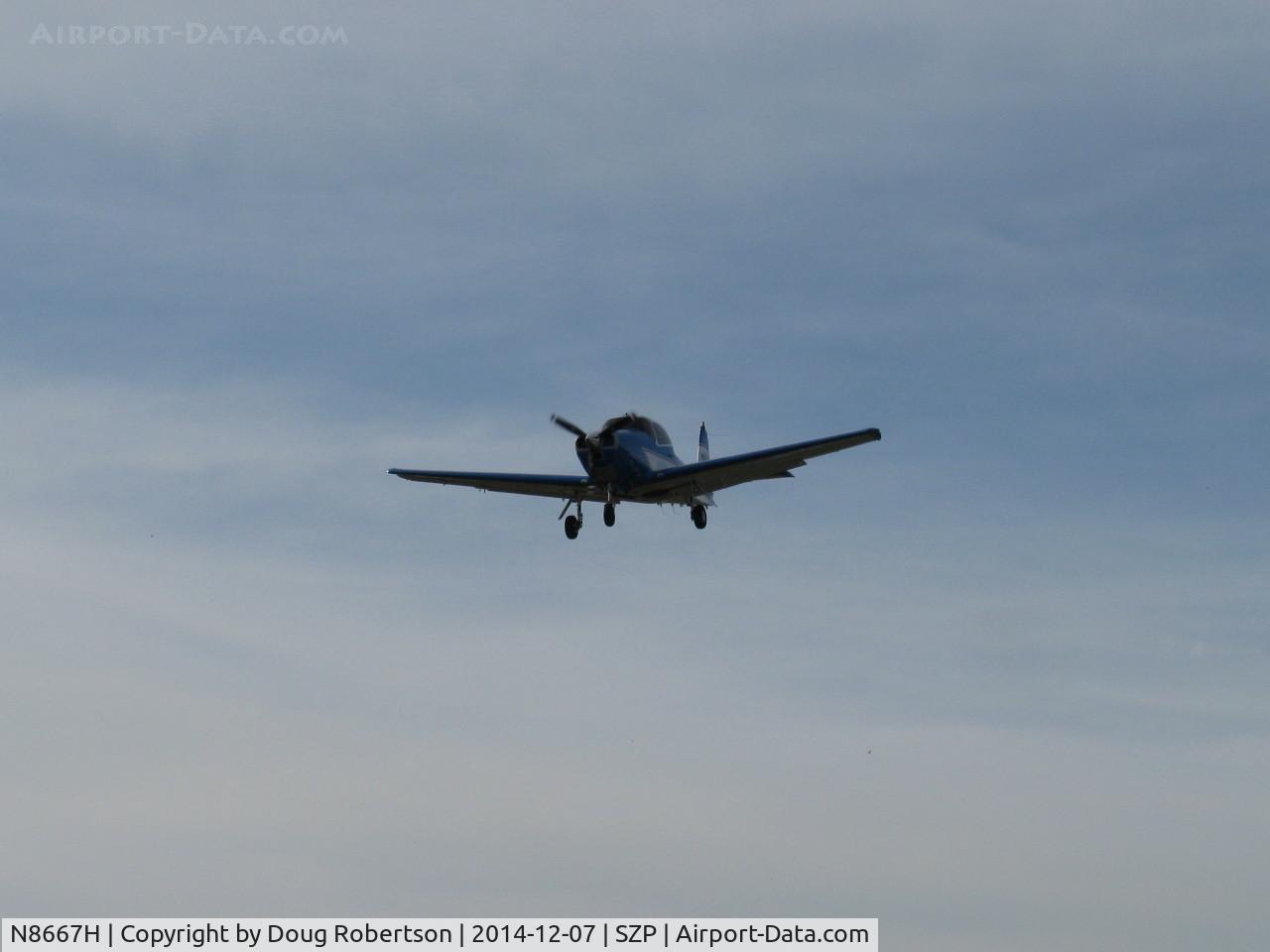 N8667H, 1947 North American Navion C/N NAV-4-667, 1947 North American NAVION, Continental IO-520 285 Hp upgrade, Young Eagles flight, on final Rwy 04
