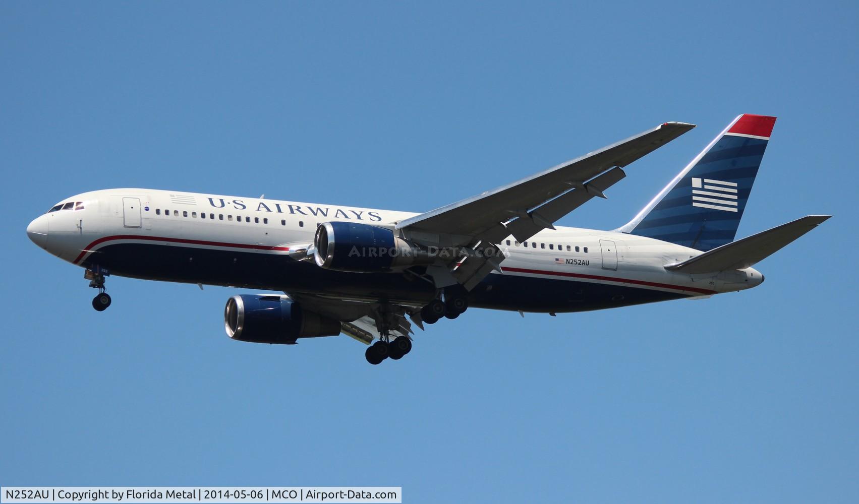 N252AU, 1990 Boeing 767-2B7 C/N 24765, USAirways 767-200