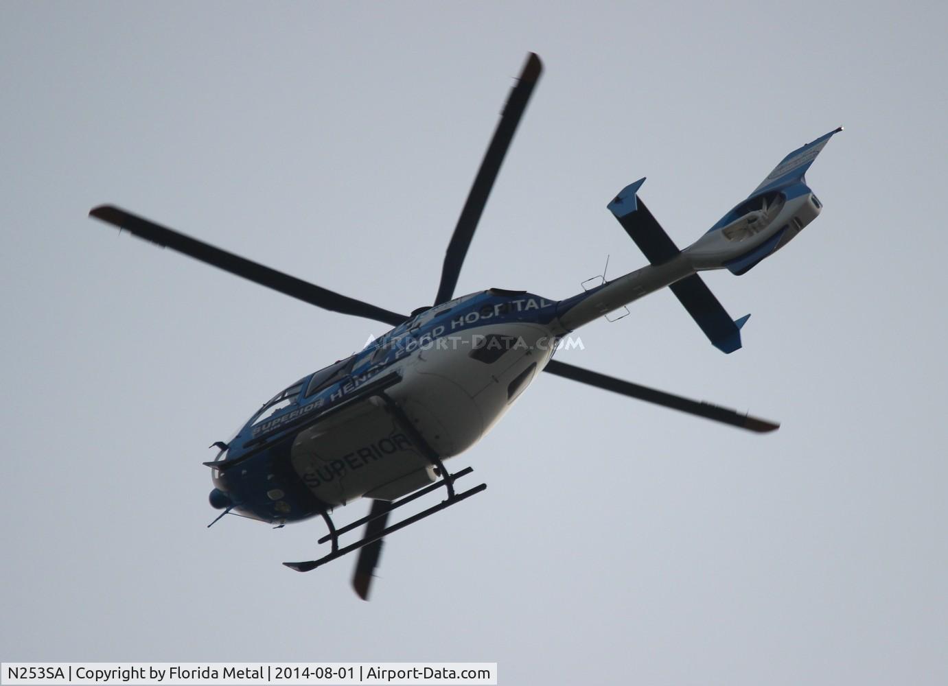 N253SA, 2010 Eurocopter EC-135P-2+ C/N 0890, Henry Ford Hospital over Livonia MI
