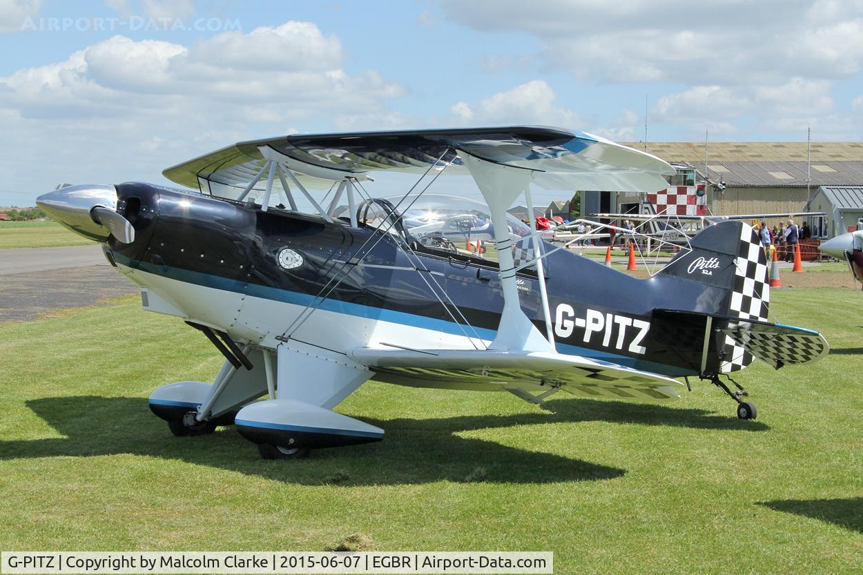 G-PITZ, 1983 Pitts S-2A Special C/N 100ER, Pitts S-2A Special at The Real Aeroplane Club's Radial Engine Aircraft Fly-In, Breighton Airfield, June 7th 2015.