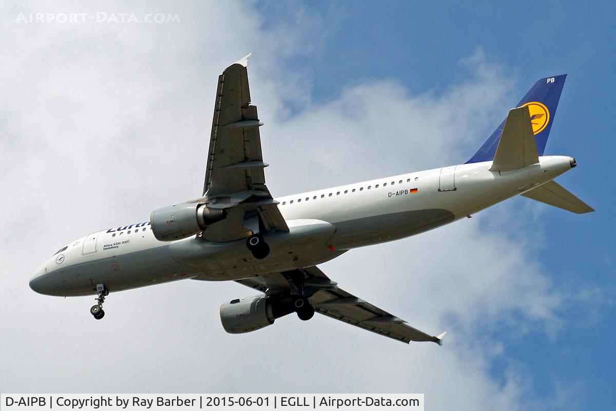 D-AIPB, 1989 Airbus A320-211 C/N 0070, Airbus A320-211 [0070] (Lufthansa) Home~G 01/06/2015. On approach 27R.