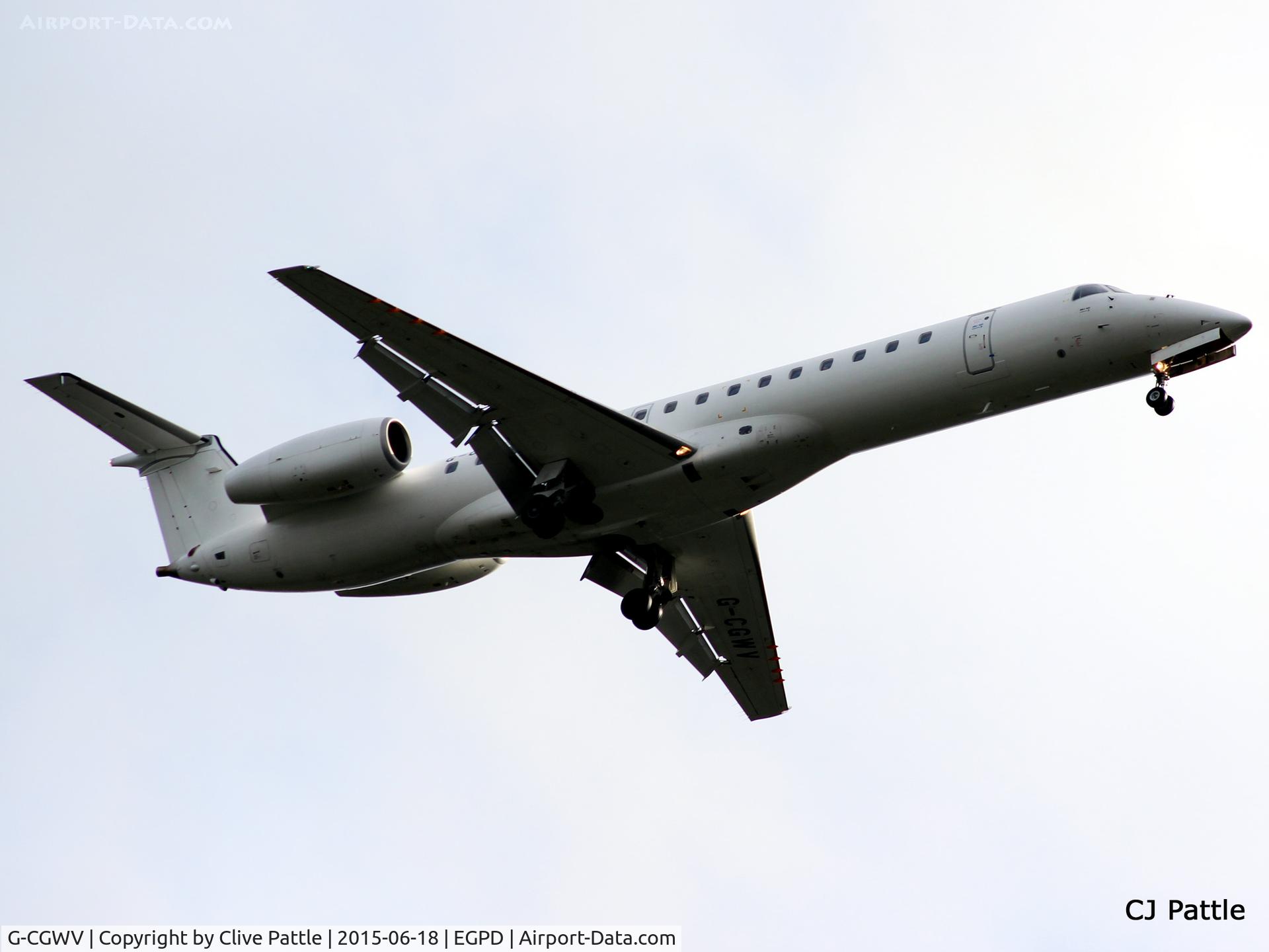 G-CGWV, 2000 Embraer ERJ-145MP (EMB-145MP) C/N 145362, In action at Aberdeen Airport, Scotland EGPD