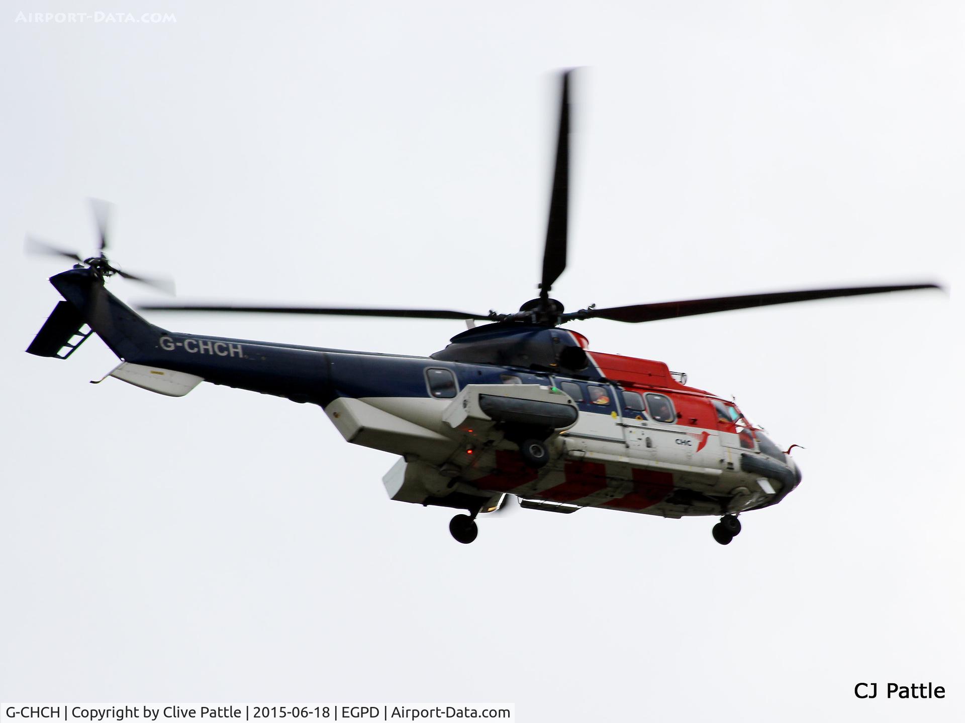 G-CHCH, 2003 Eurocopter AS-332L2 Super Puma Mk2 C/N 2601, In action at Aberdeen Airport, Scotland EGPD